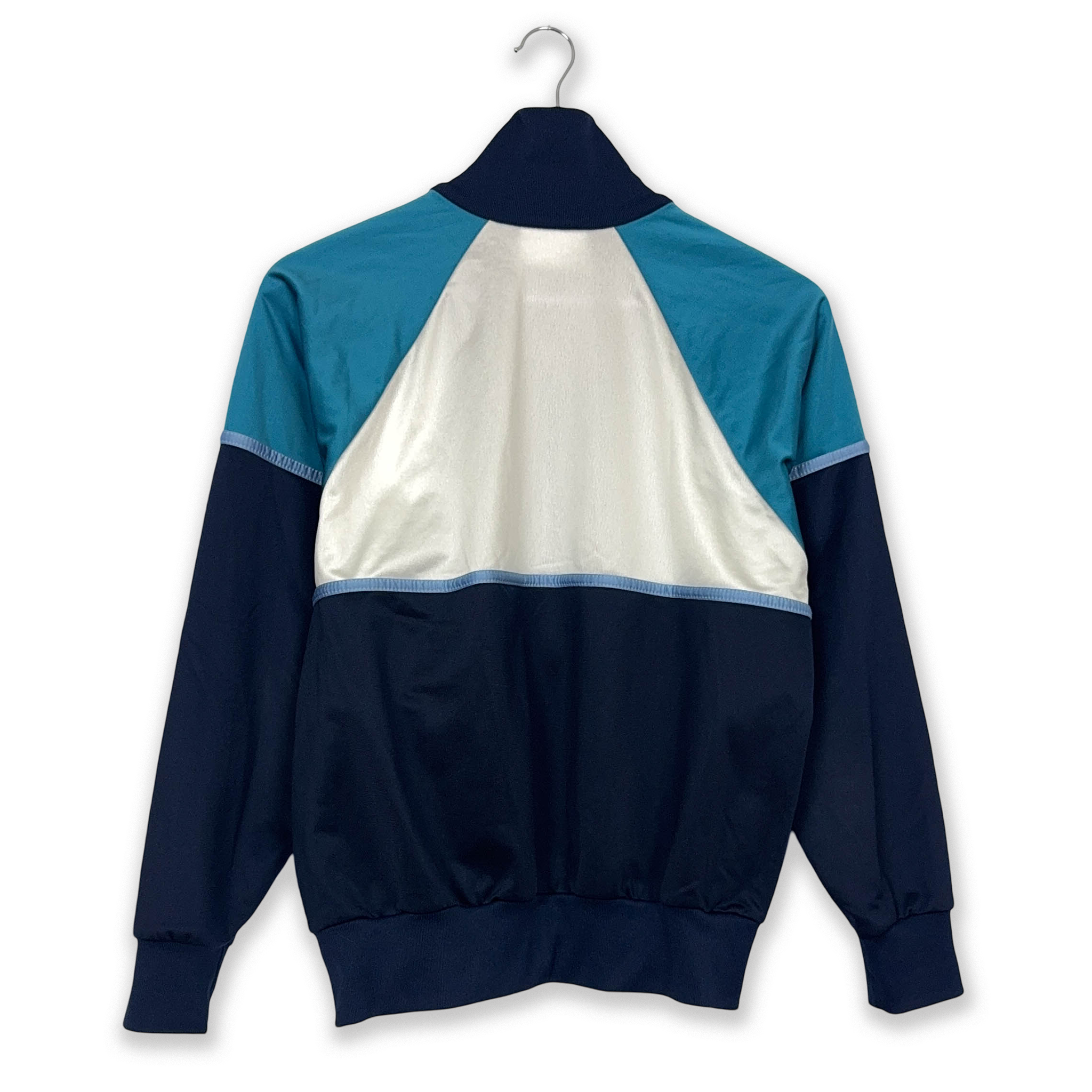 Felpa Adidas Vintage blu scuro e bianco con zip anni 90 - Taglia 168 u �  VintageEcoes