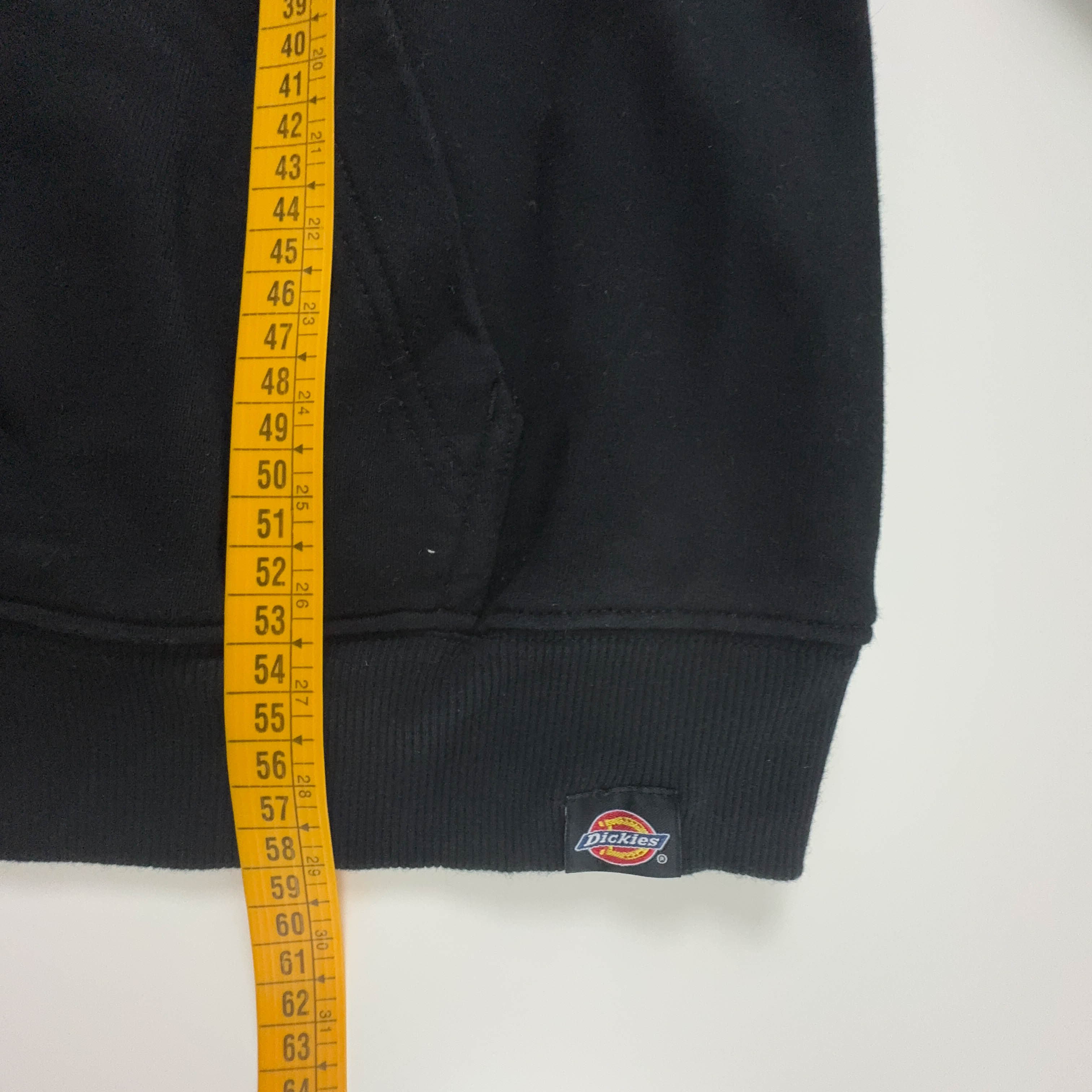 Felpa Dickies nera con cappuccio e logo ricamato in cotone - Taglia S uomo
