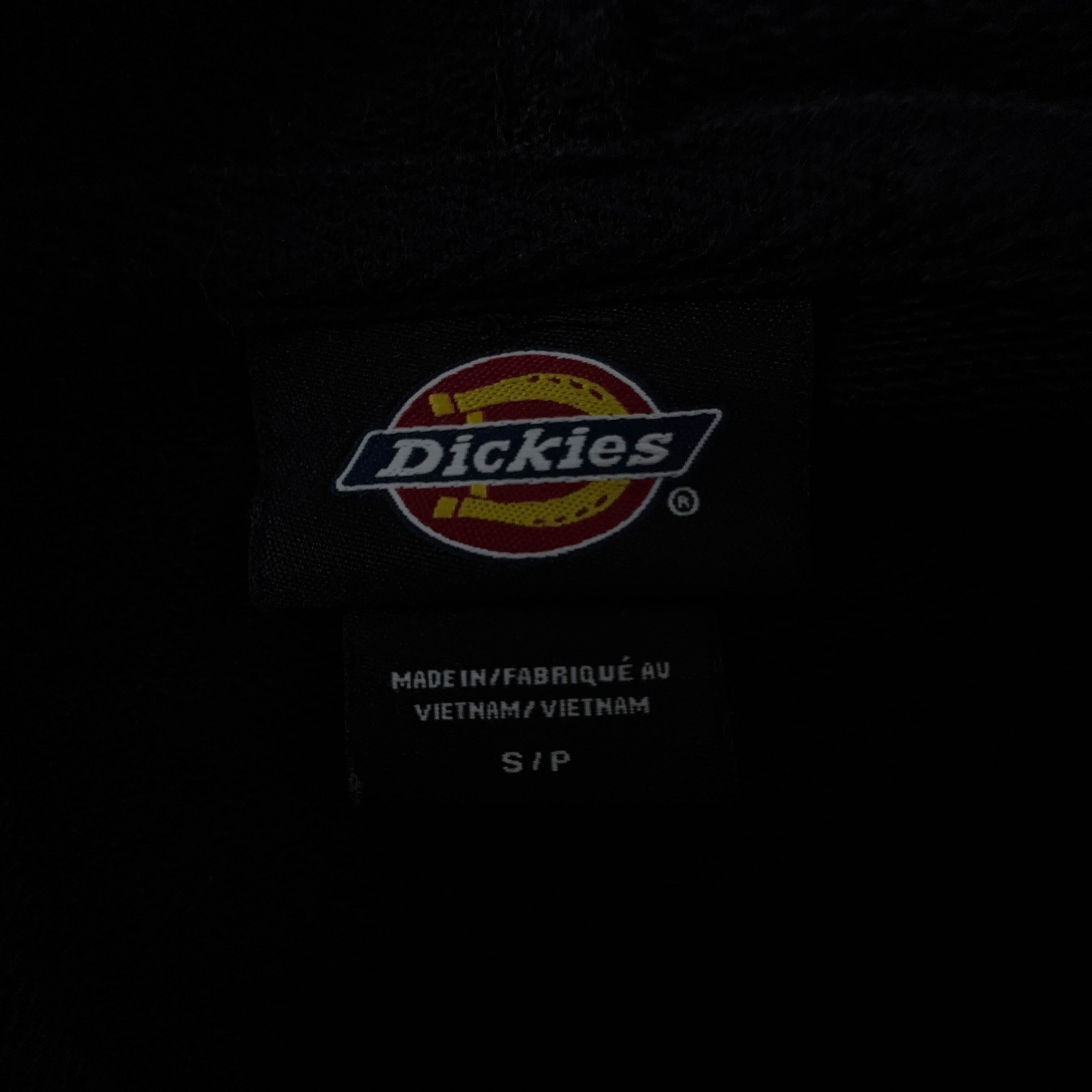 Felpa Dickies nera con cappuccio e logo ricamato in cotone - Taglia S uomo