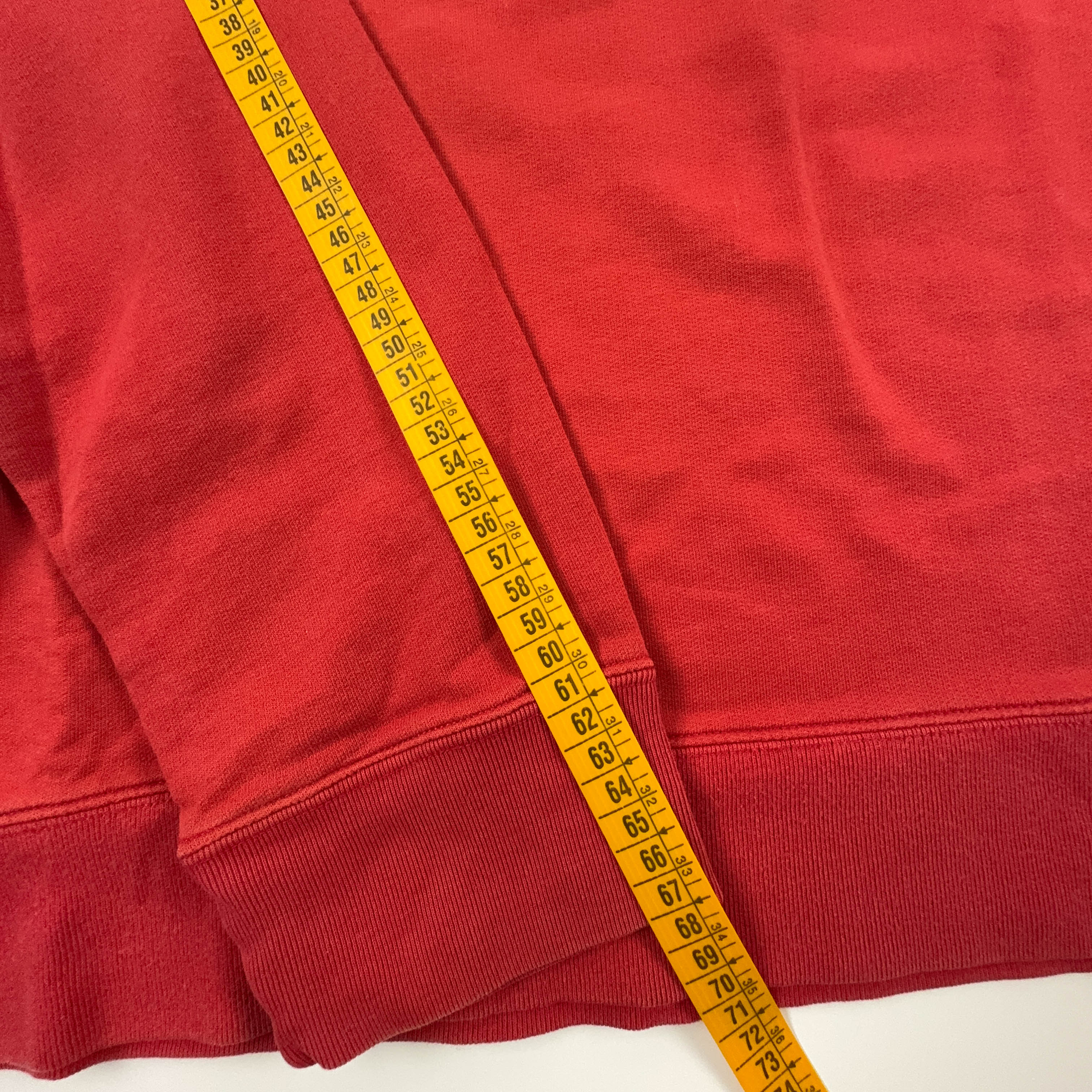Felpa Tommy Hilfiger Vintage rossa in cotone a girocollo anni 2000 - Taglia L uomo