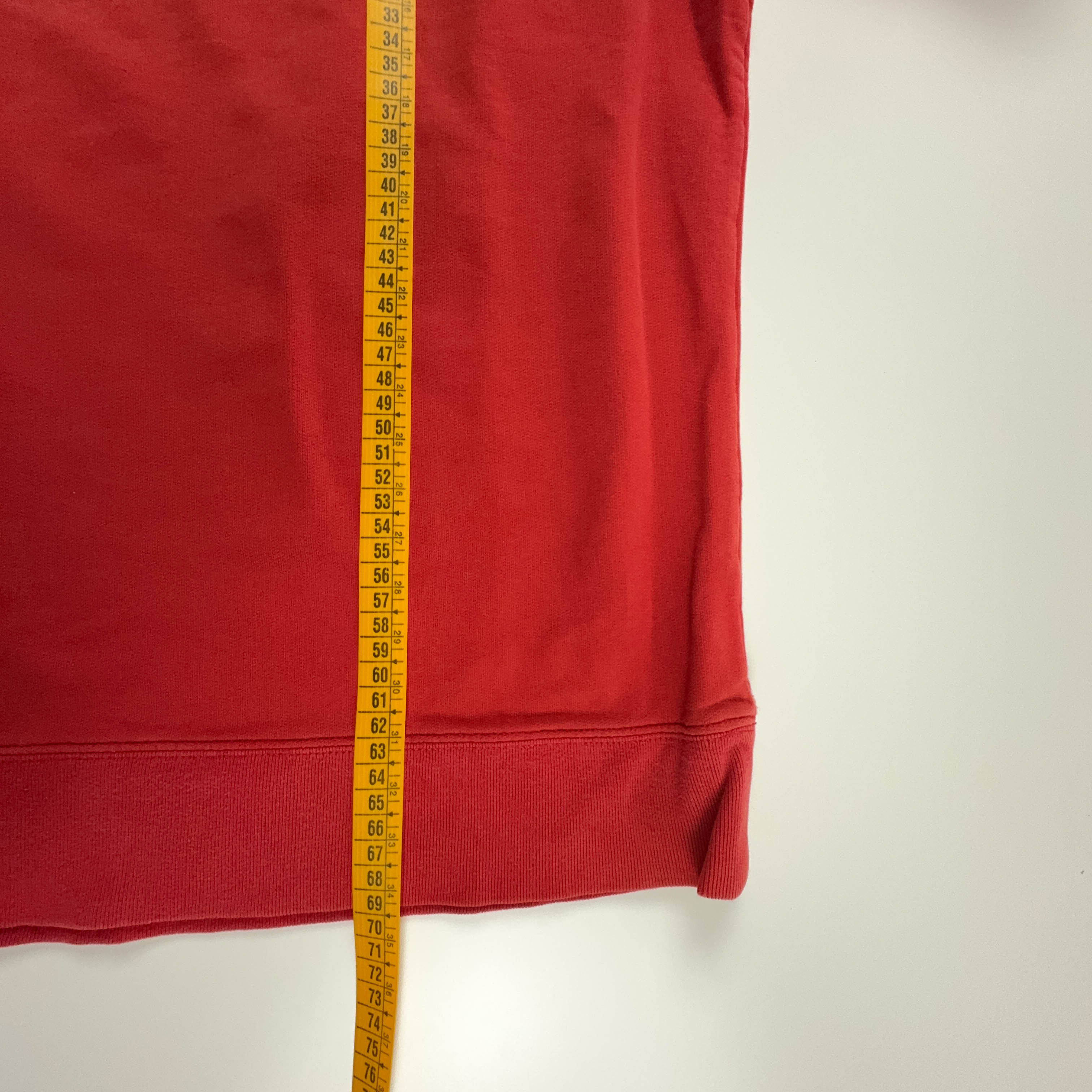 Felpa Tommy Hilfiger Vintage rossa in cotone a girocollo anni 2000 - Taglia L uomo