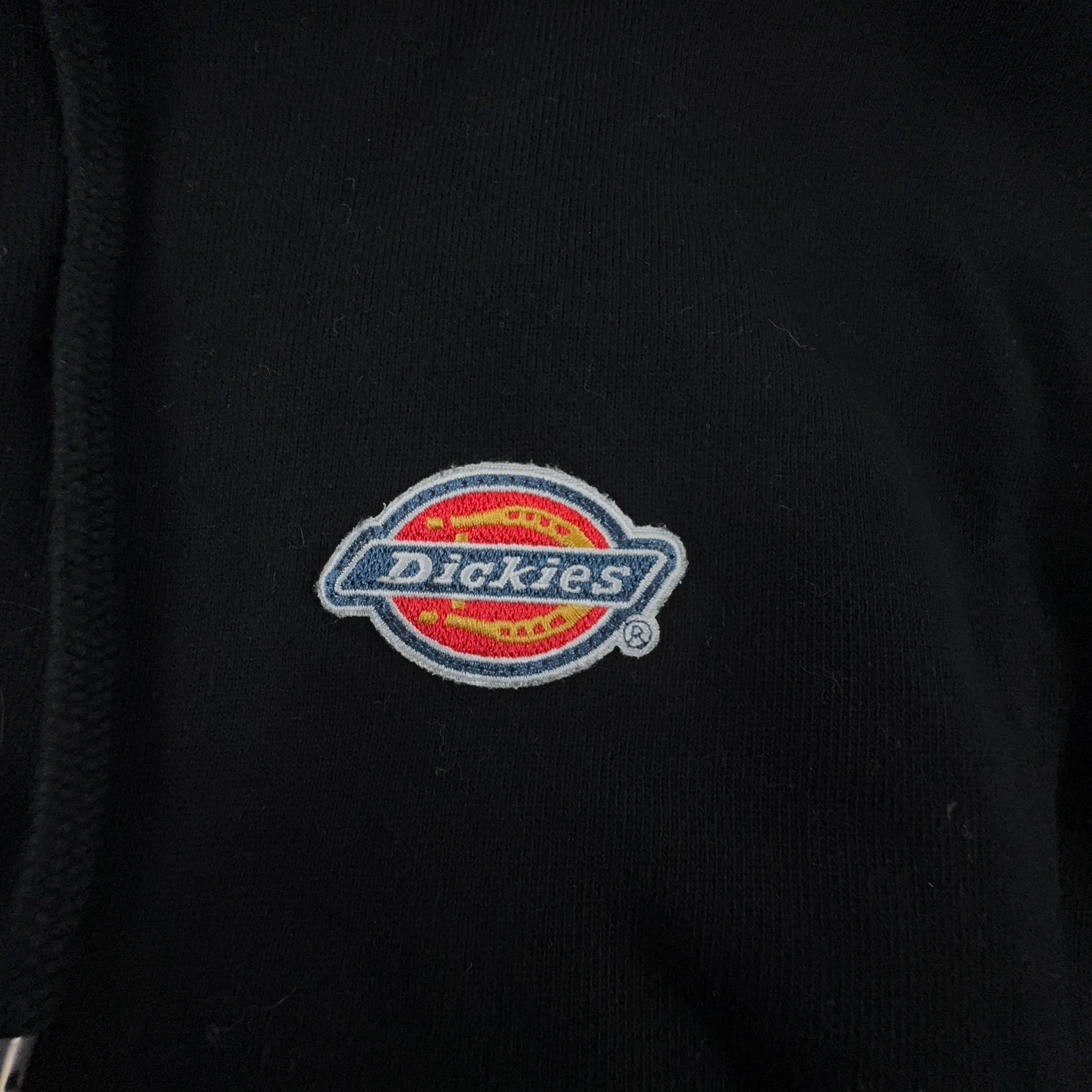 Felpa Dickies nera con cappuccio e logo ricamato in cotone - Taglia S uomo
