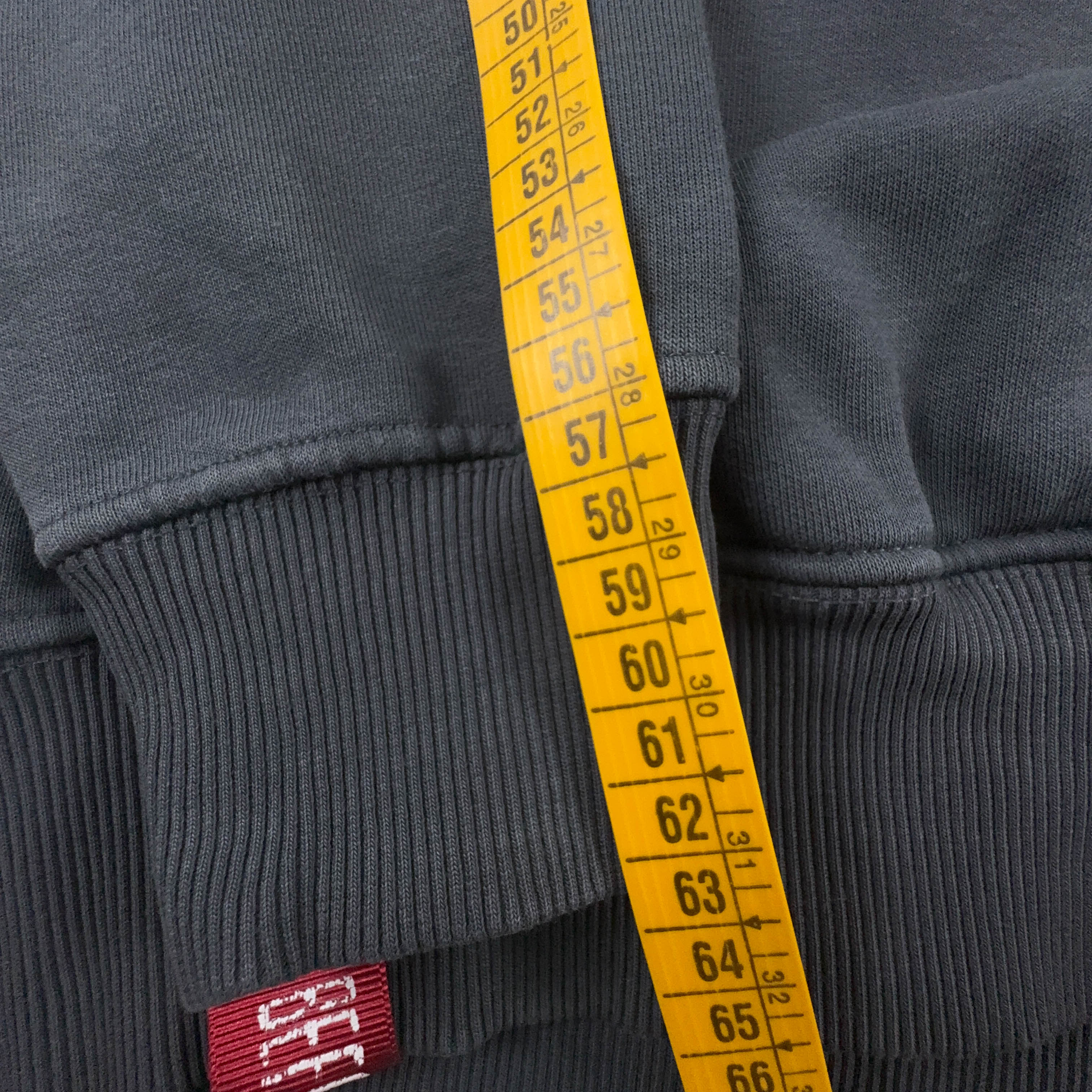 Felpa Alpha Industries grigia scura con cappuccio - Taglia L uomo