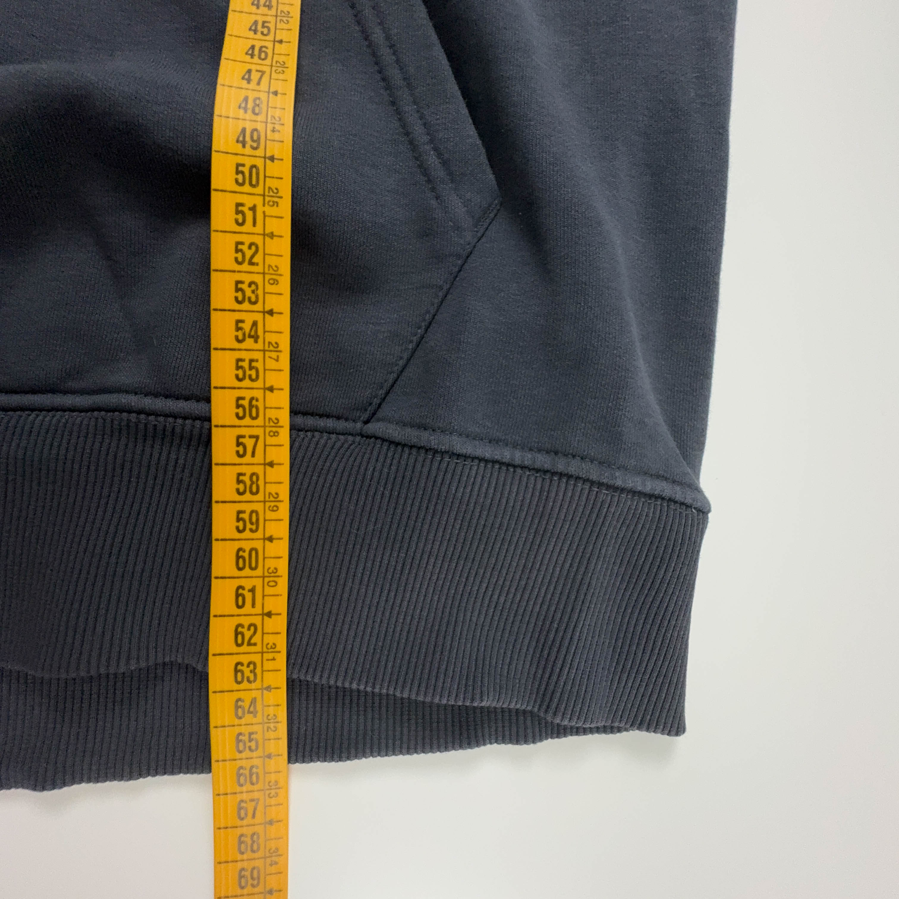 Felpa Alpha Industries grigia scura con cappuccio - Taglia L uomo