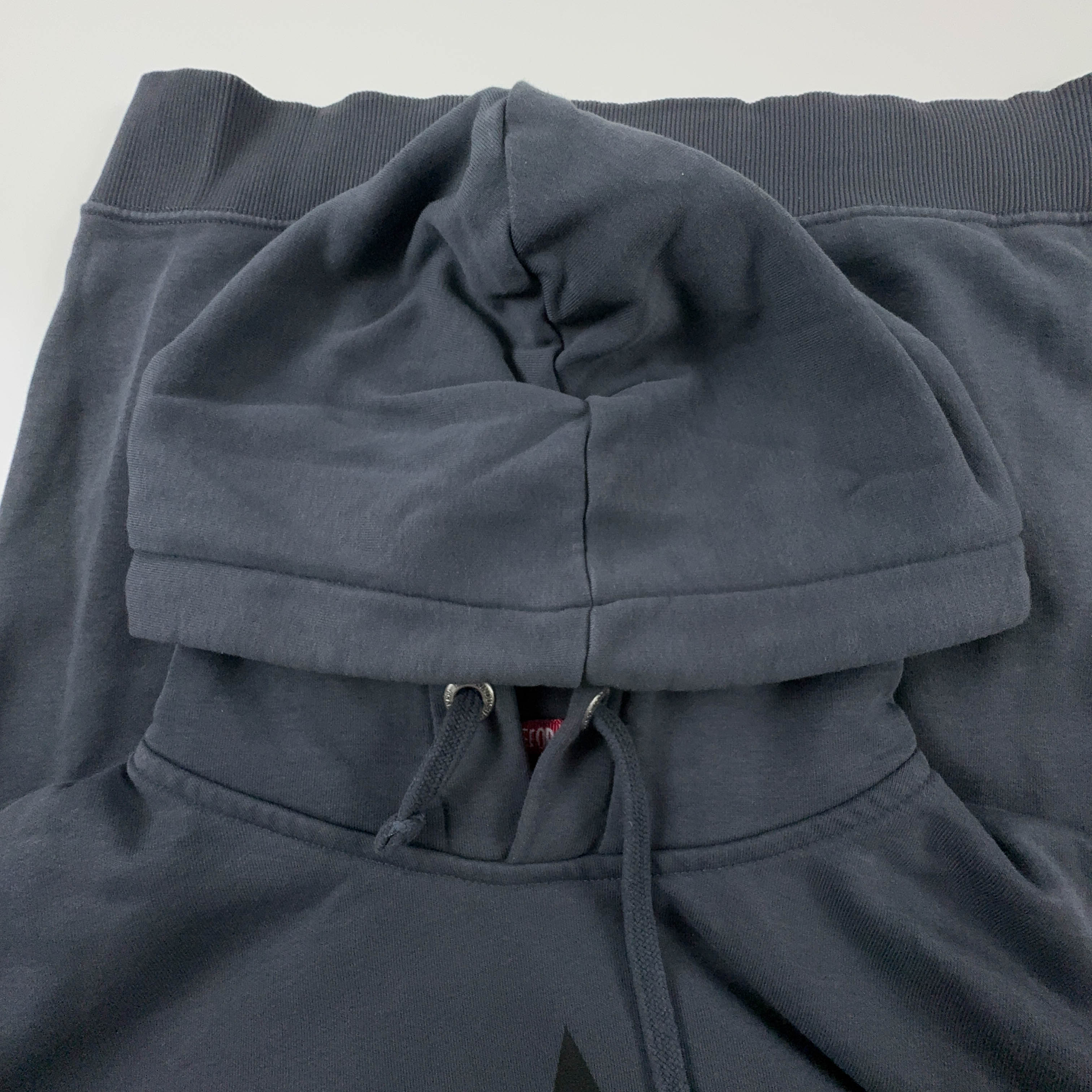 Felpa Alpha Industries grigia scura con cappuccio - Taglia L uomo