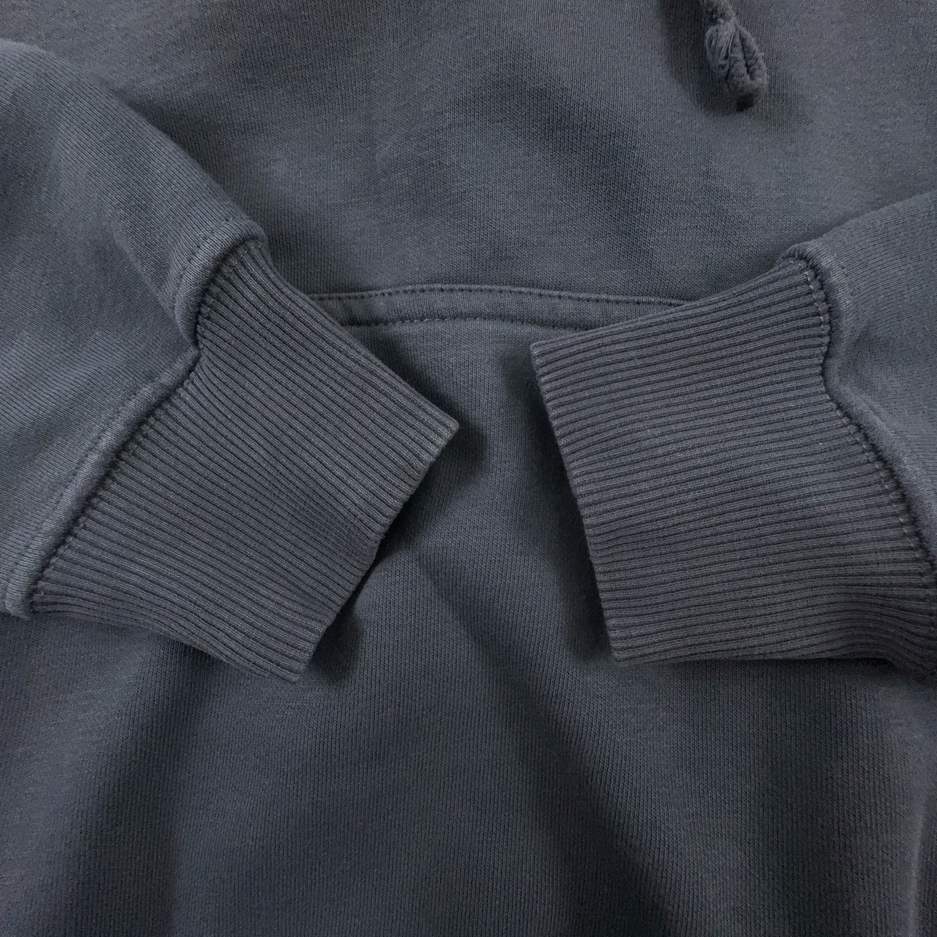 Felpa Alpha Industries grigia scura con cappuccio - Taglia L uomo