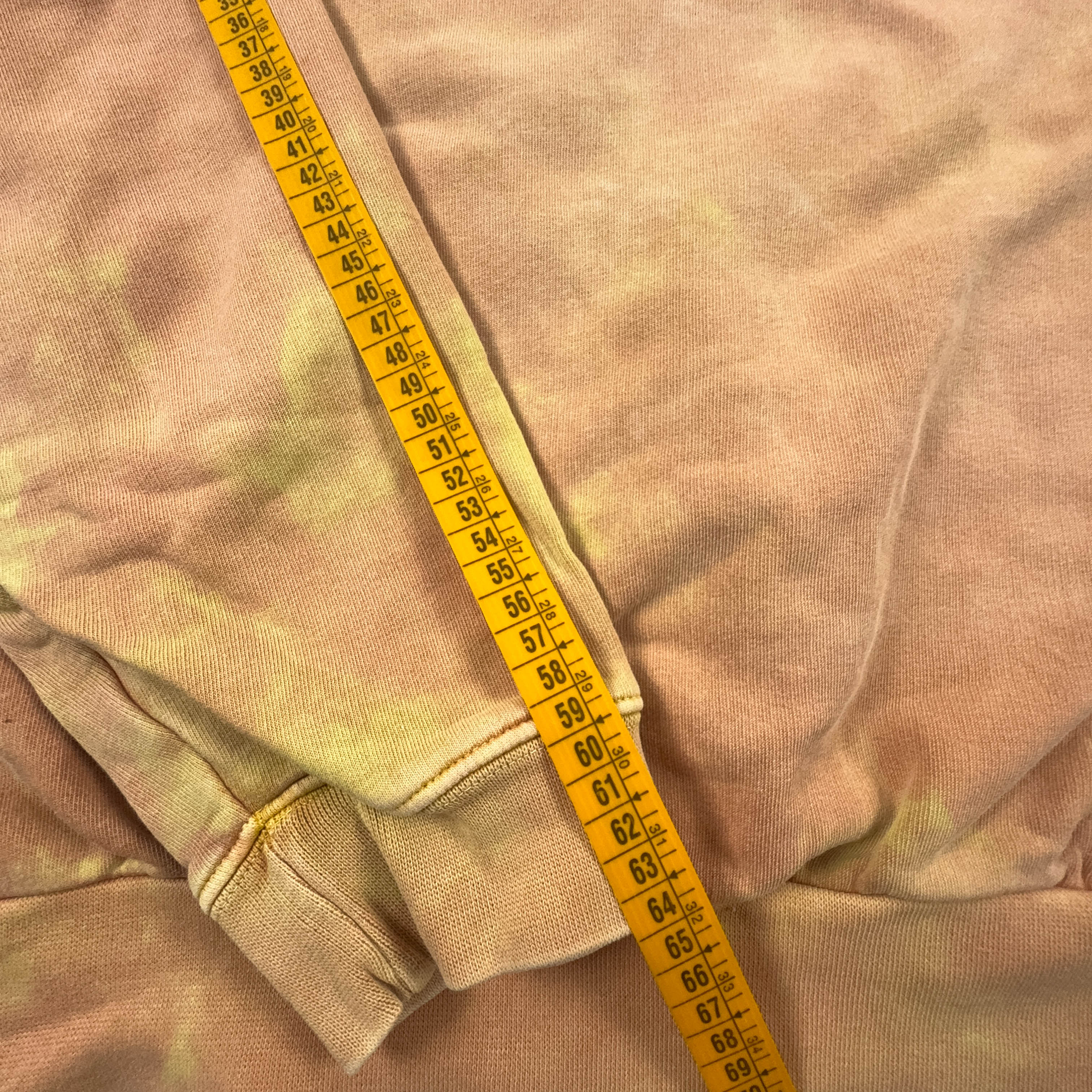Felpa Timberland Vintage Tie Dye arancione e giallo a girocollo anni 2000 - Taglia M/L uomo