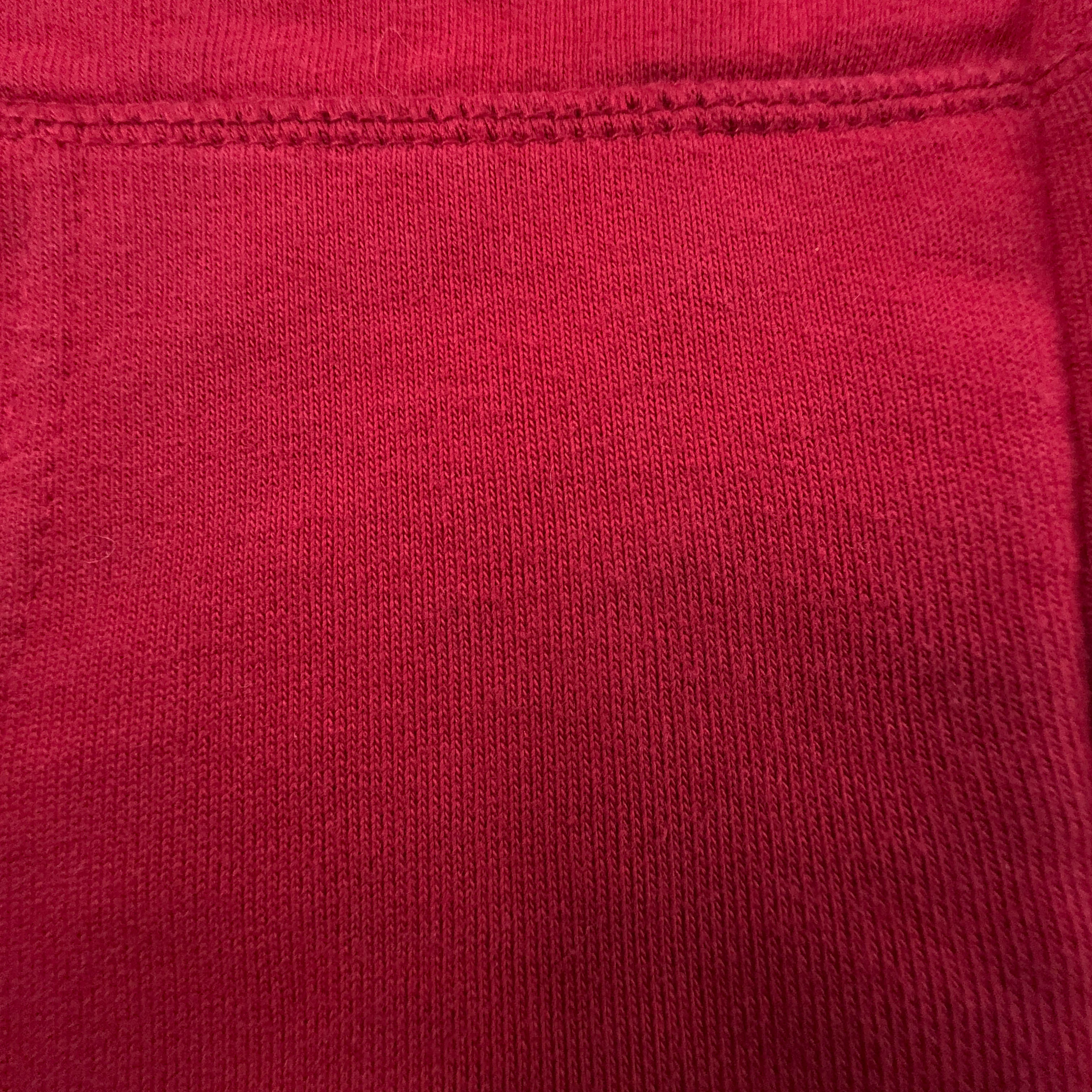 Felpa Timberland rossa con cappuccio e zip in cotone - Taglia M uomo