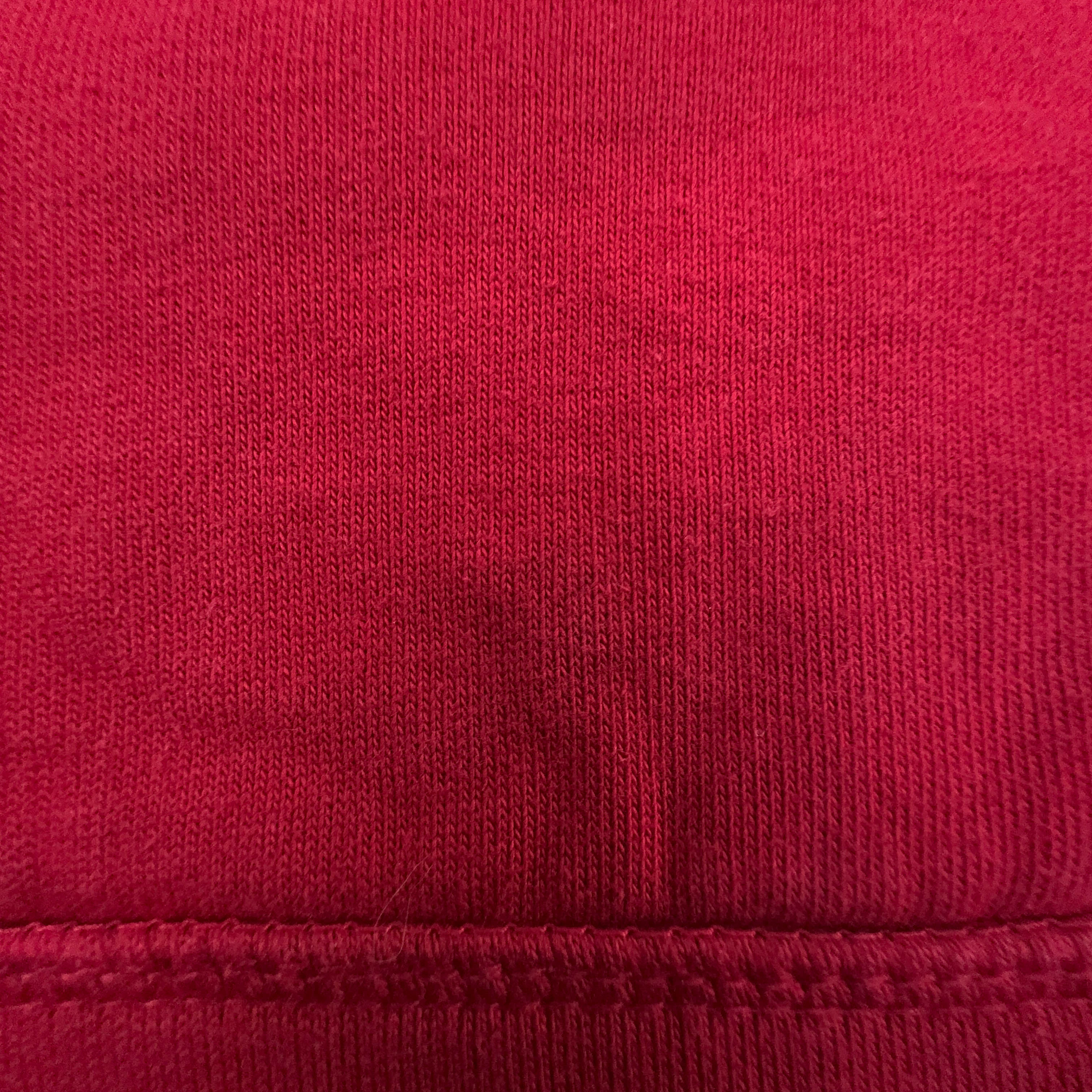 Felpa Timberland rossa con cappuccio e zip in cotone - Taglia M uomo