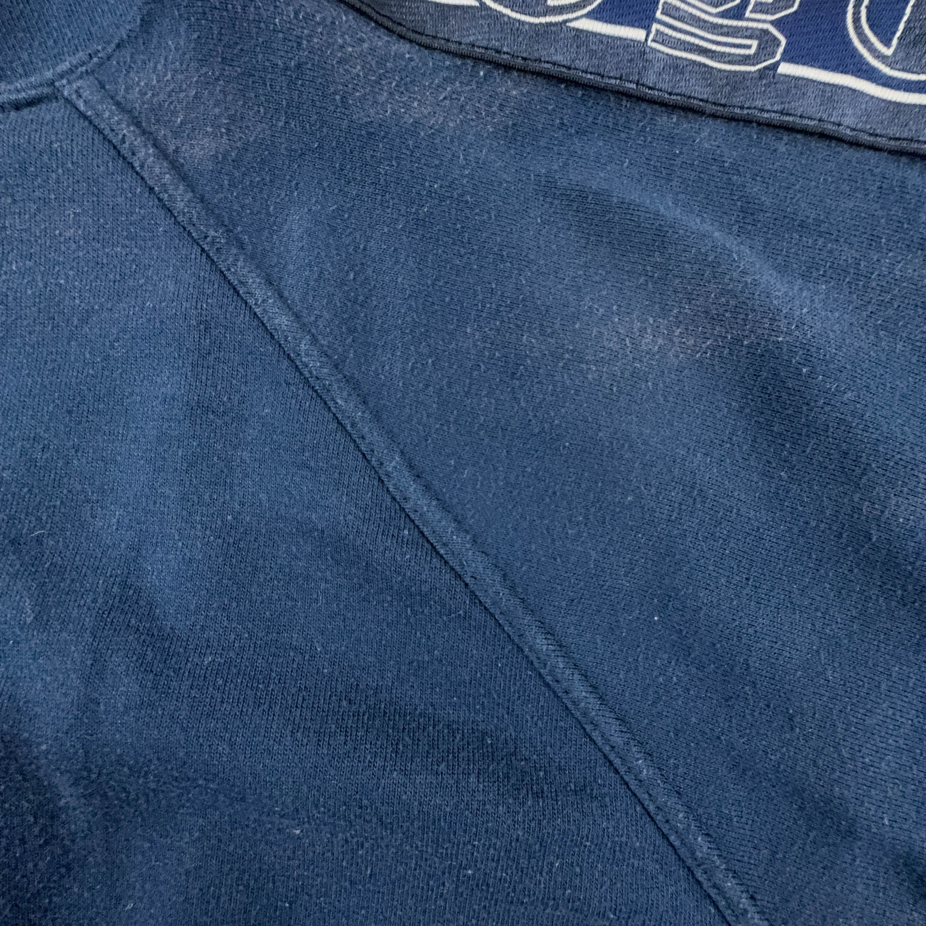 Felpa Champion Vintage blu scuro quarter zip anni 90 - Taglia XL uomo