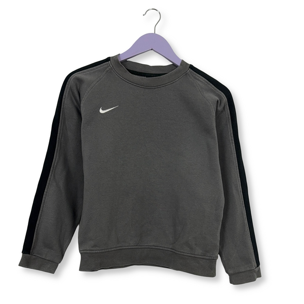 Felpa Nike Vintage grigia a girocollo 76% cotone anni 2000 - Taglia XXS/XS uomo