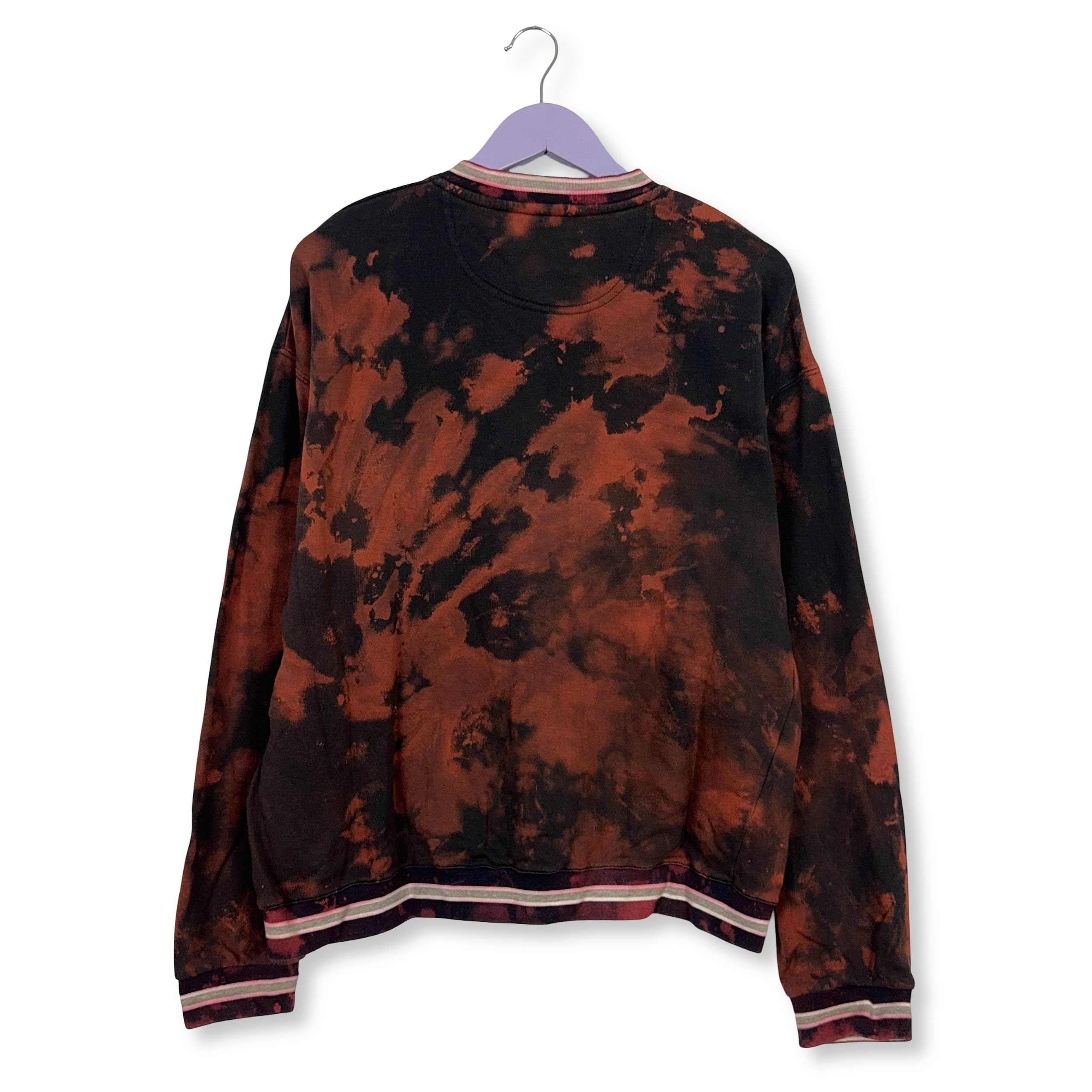 Felpa Everlast Tie Dye Vintage con scollo a V in cotone - Taglia L uomo