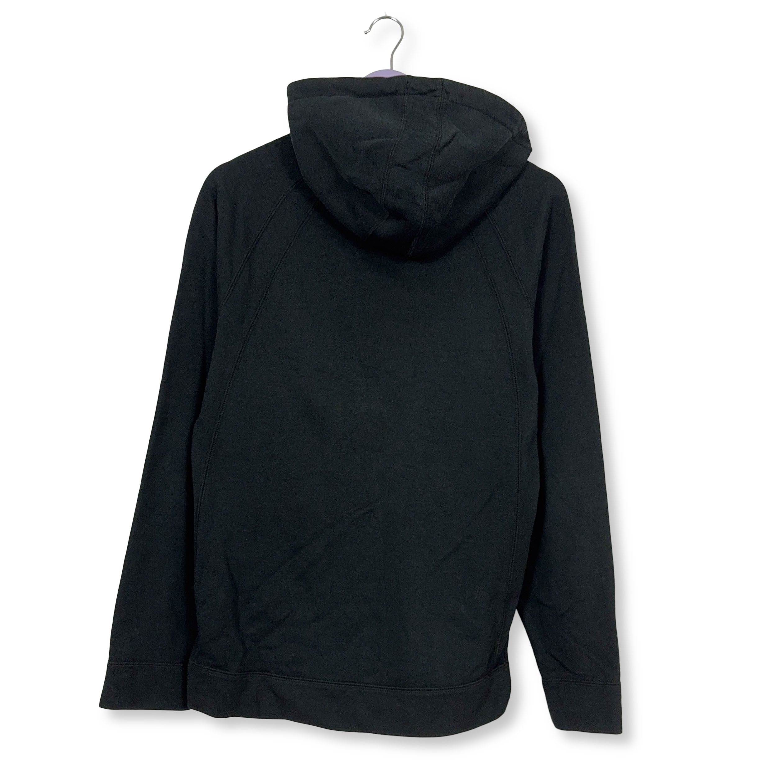 Felpa Jordan nera con cappuccio e zip 73% cotone - Taglia M uomo