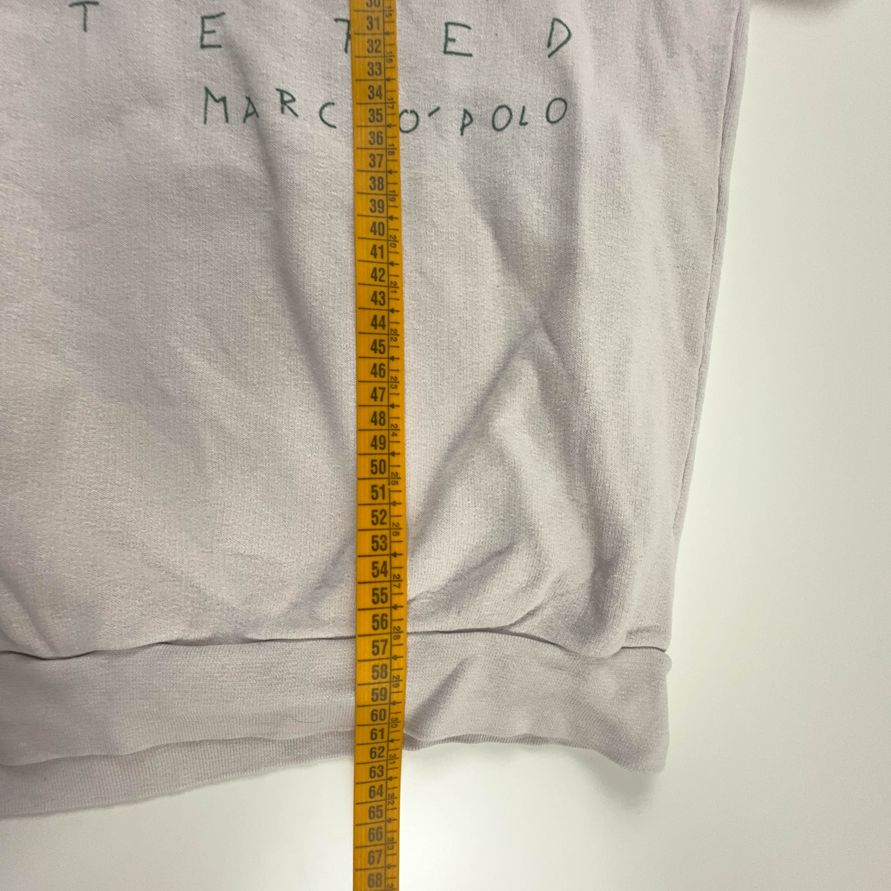 Marc O' Polo Vintage Cream Sweatshirt with 80's Prints - Size M Men