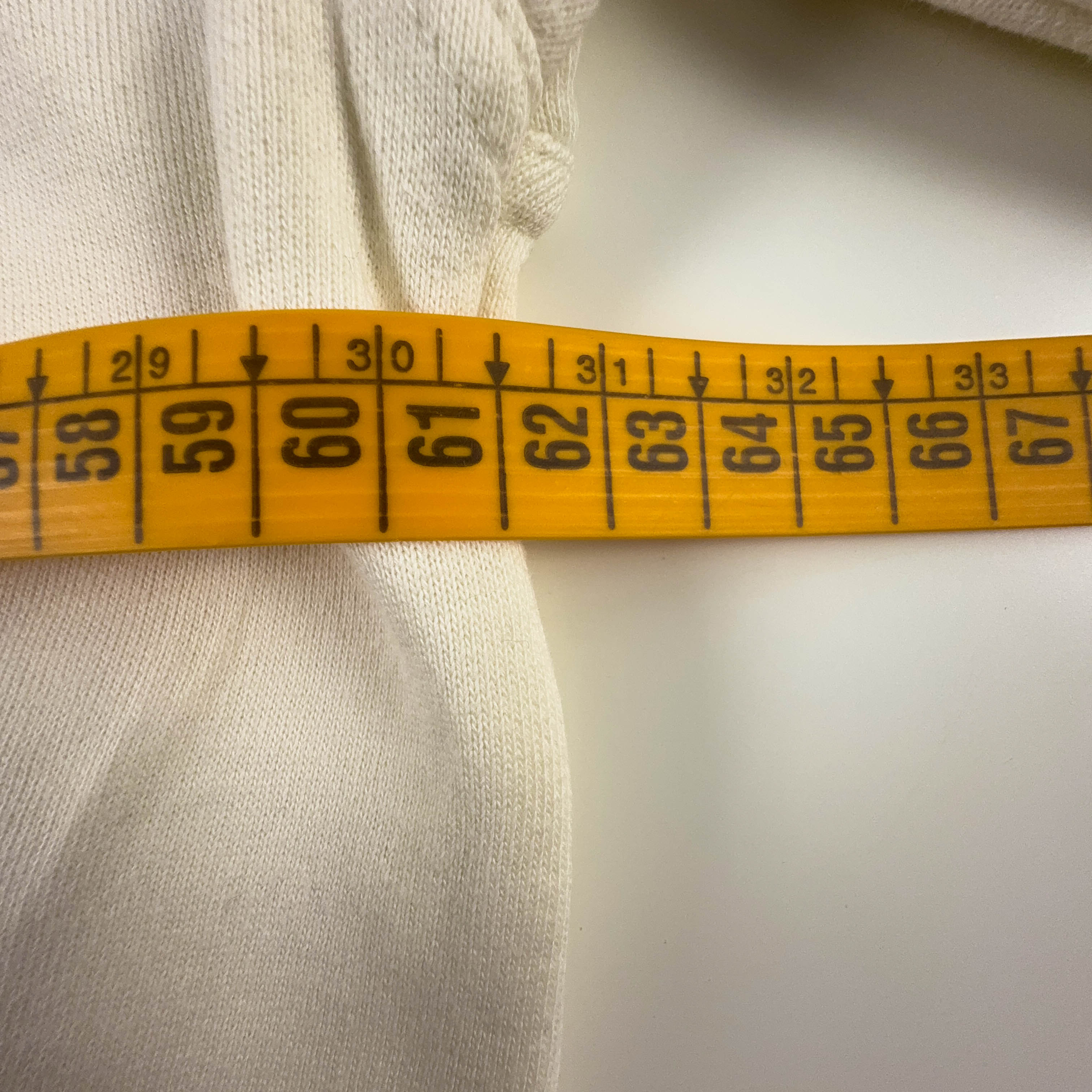 Felpa Puma Vintage crema a girocollo con logo ricamato in cotone anni 90 - Taglia L uomo