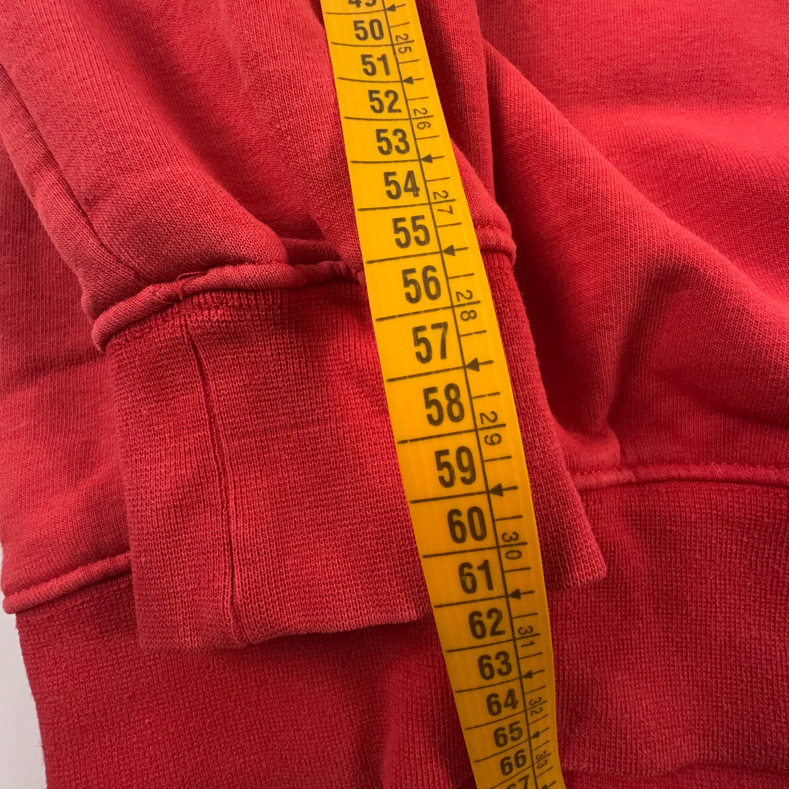 Felpa Puma Vintage rossa a girocollo con logo ricamato anni 2000 - Taglia M uomo