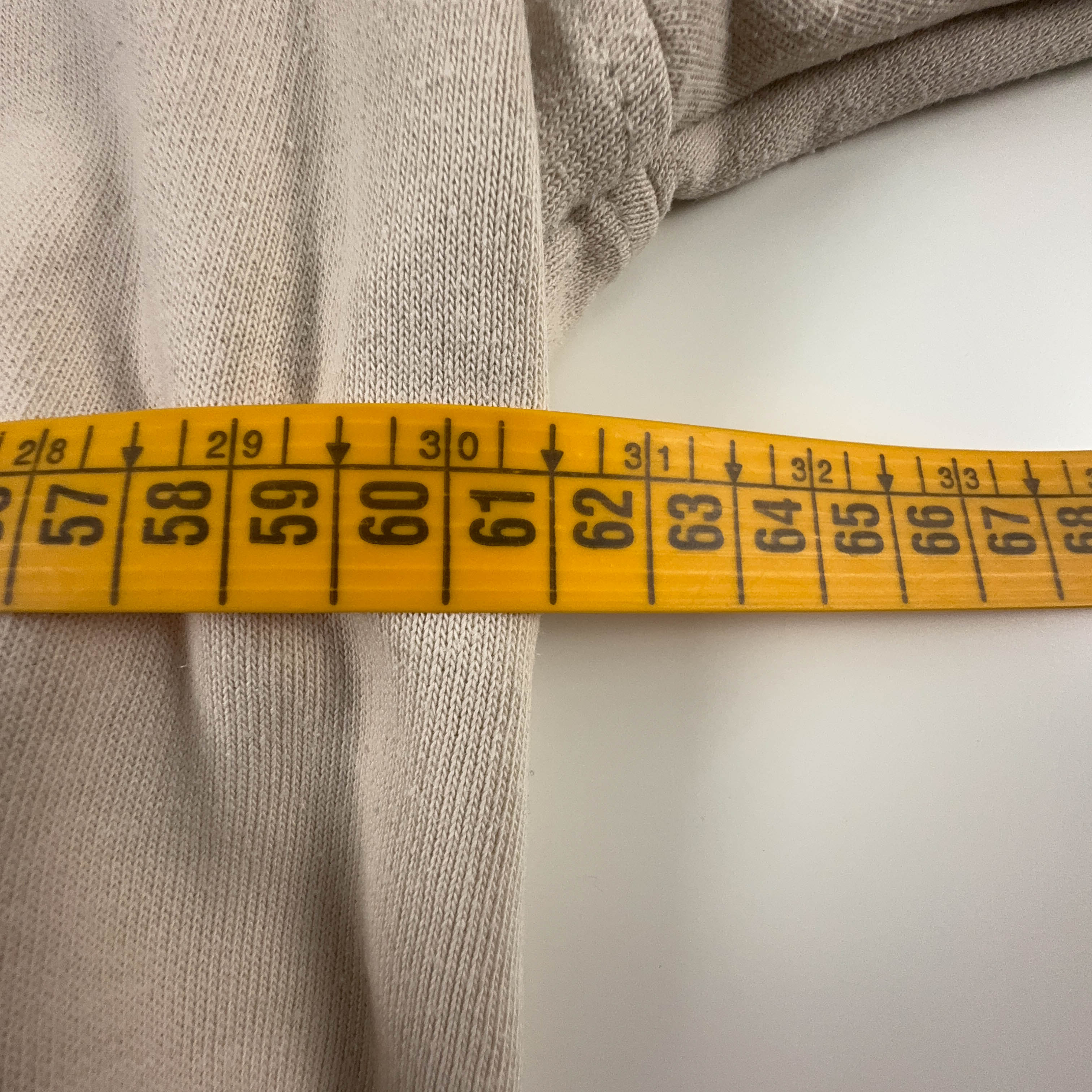 Felpa Nike Vintage crema con zip 78% cotone anni 2000 - Taglia XL 188 uomo