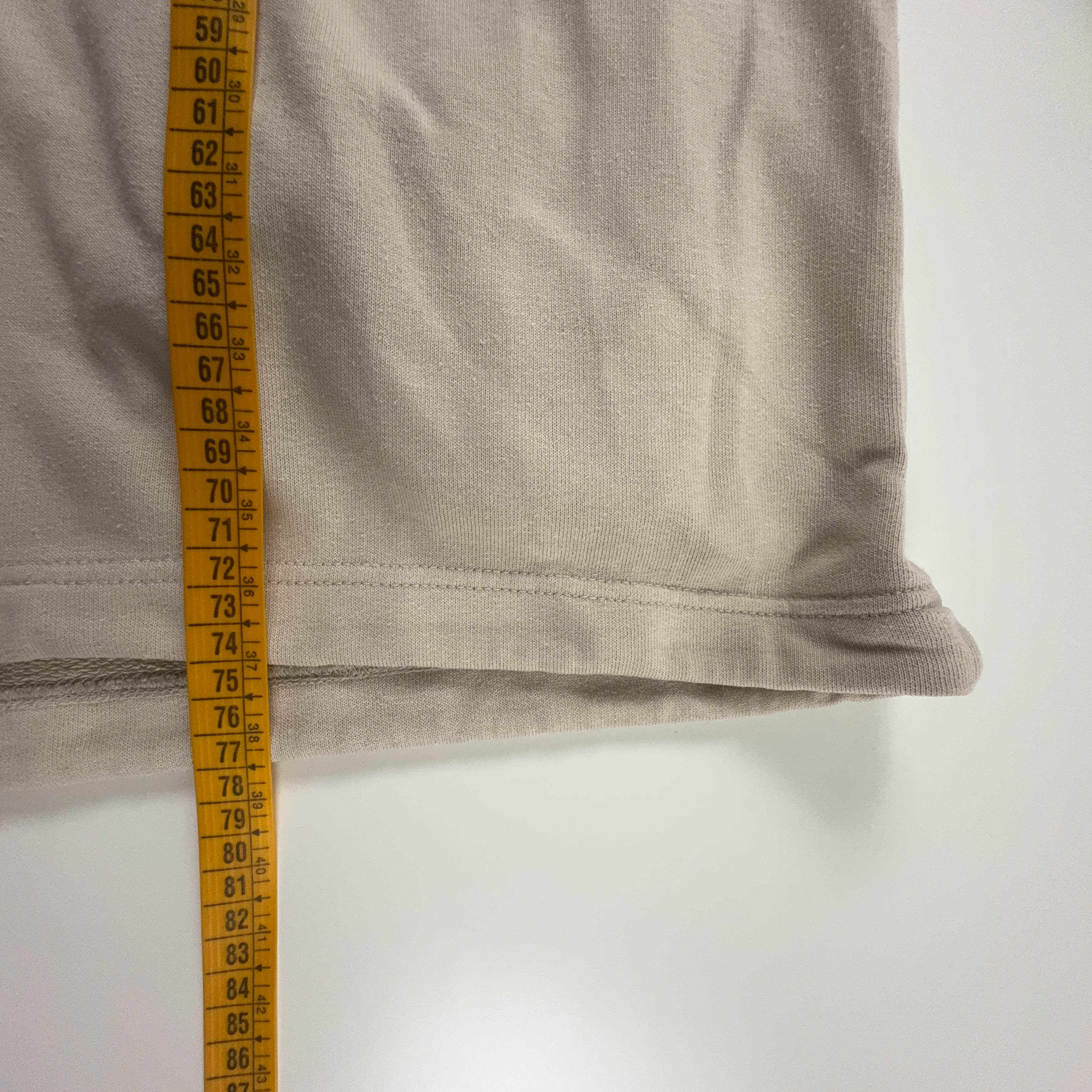 Felpa Nike Vintage crema con zip 78% cotone anni 2000 - Taglia XL 188 uomo