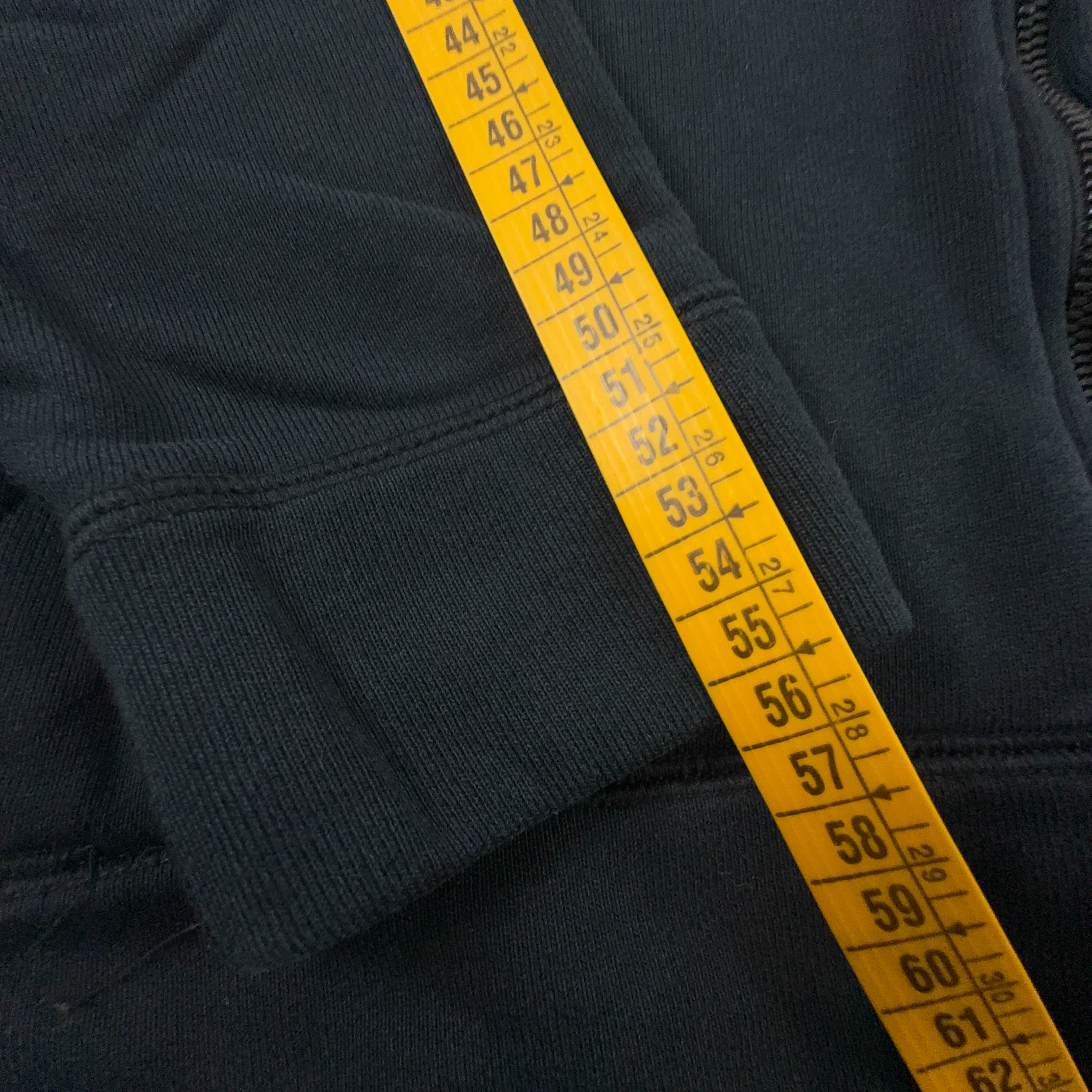 Felpa Jordan nera con cappuccio e zip 73% cotone - Taglia M uomo