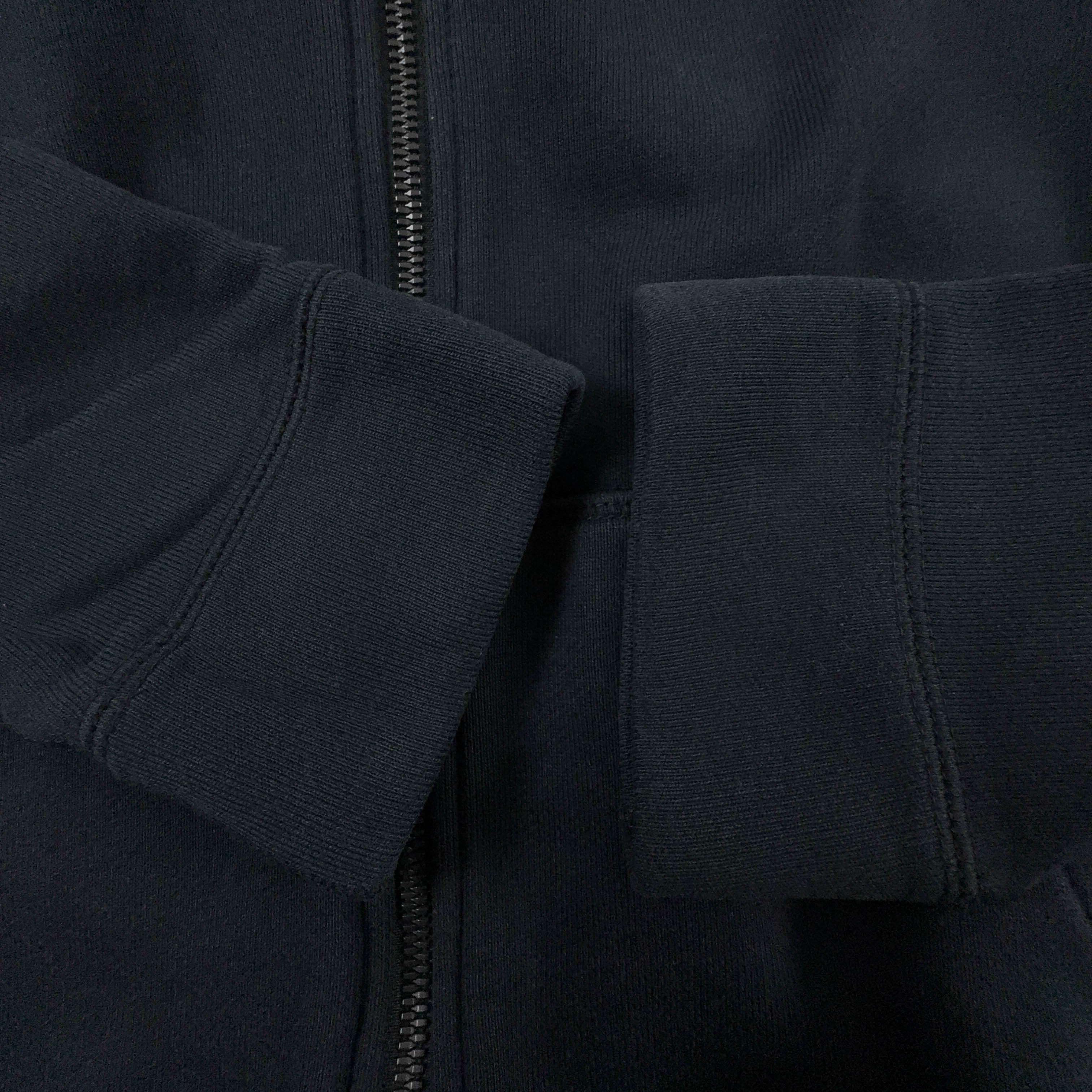 Felpa Jordan nera con cappuccio e zip 73% cotone - Taglia M uomo