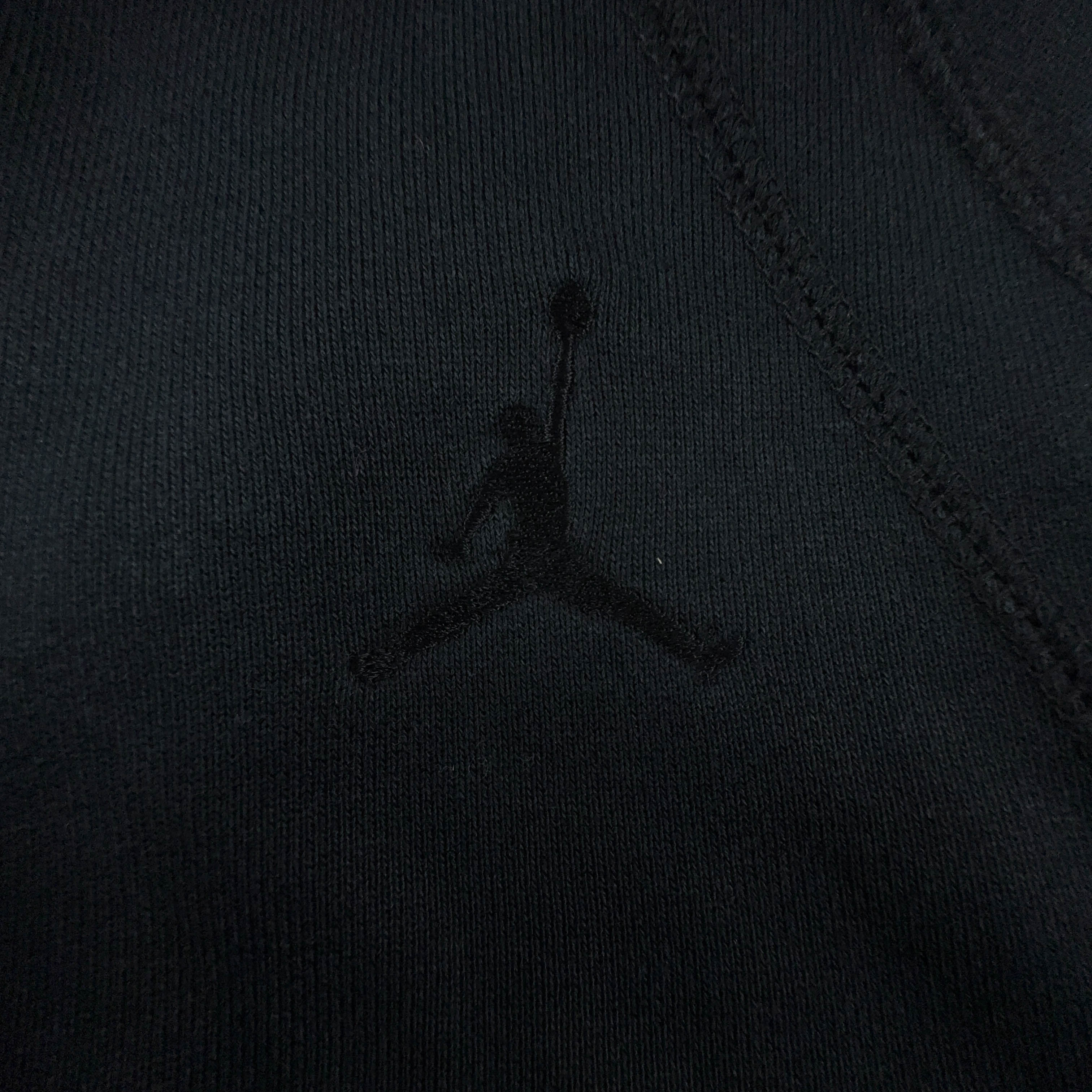 Felpa Jordan nera con cappuccio e zip 73% cotone - Taglia M uomo