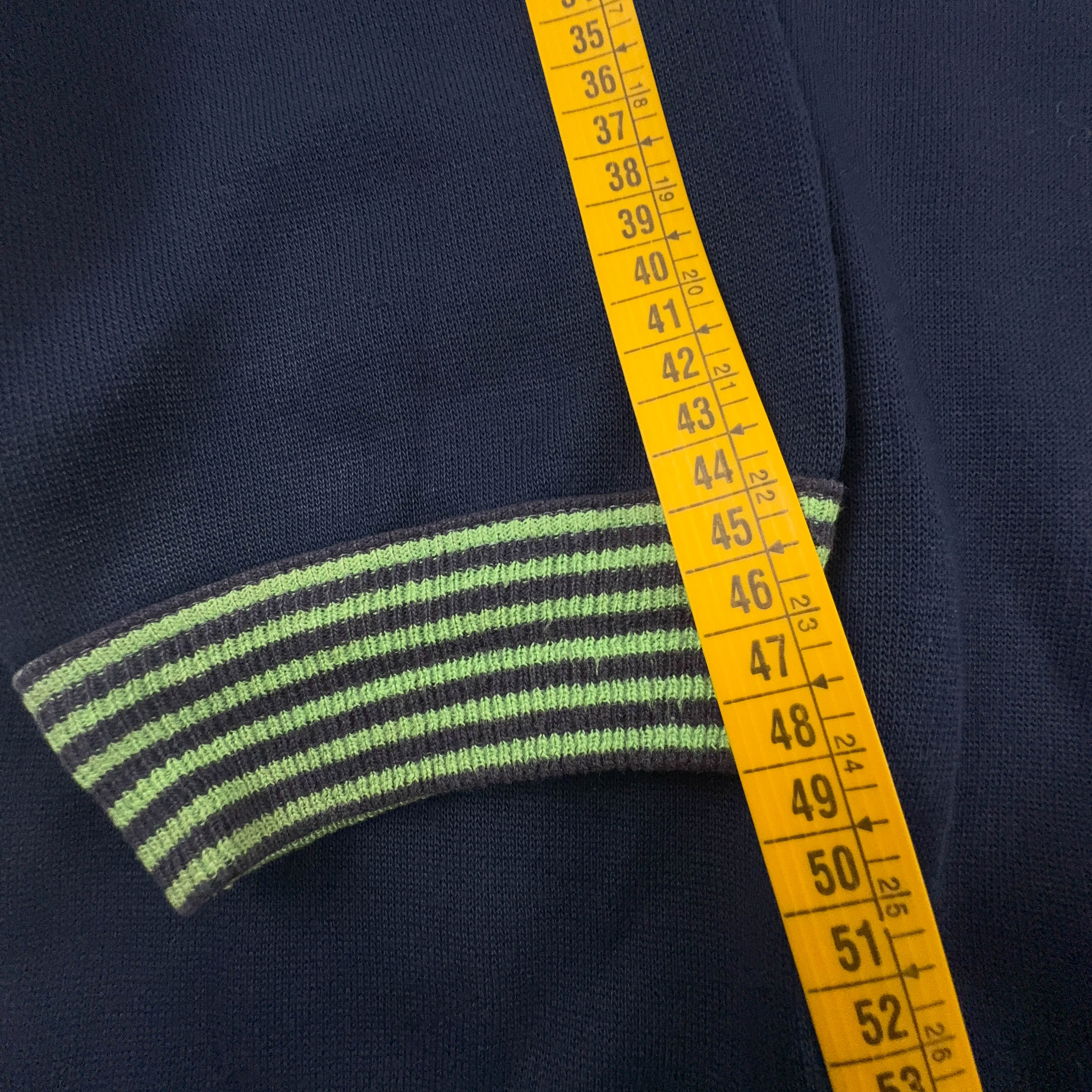 Felpa Puma Vintage blu scuro con bottoni e logo ricamato 40% cotone - Taglia M/L uomo