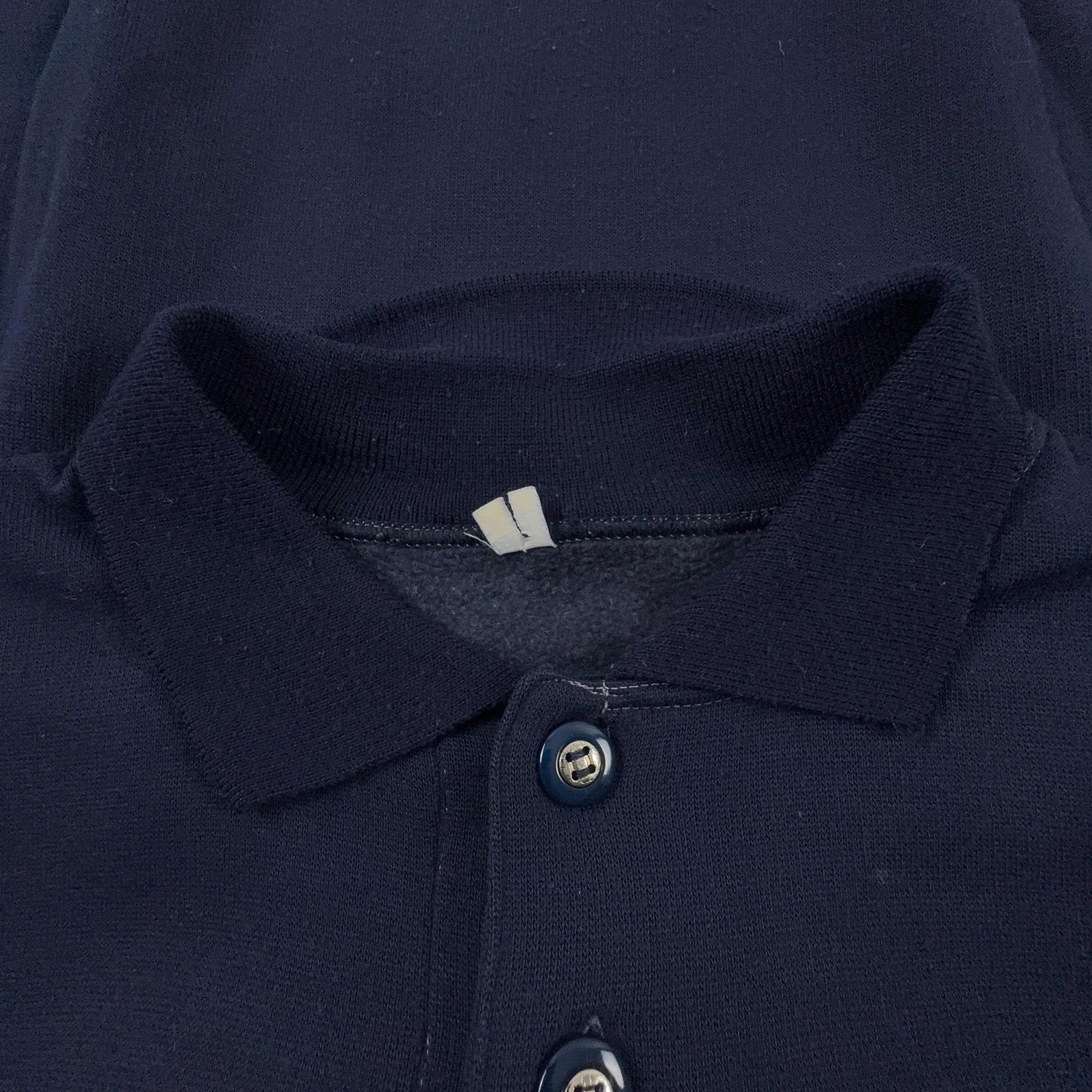 Felpa Puma Vintage blu scuro con bottoni e logo ricamato 40% cotone - Taglia M/L uomo