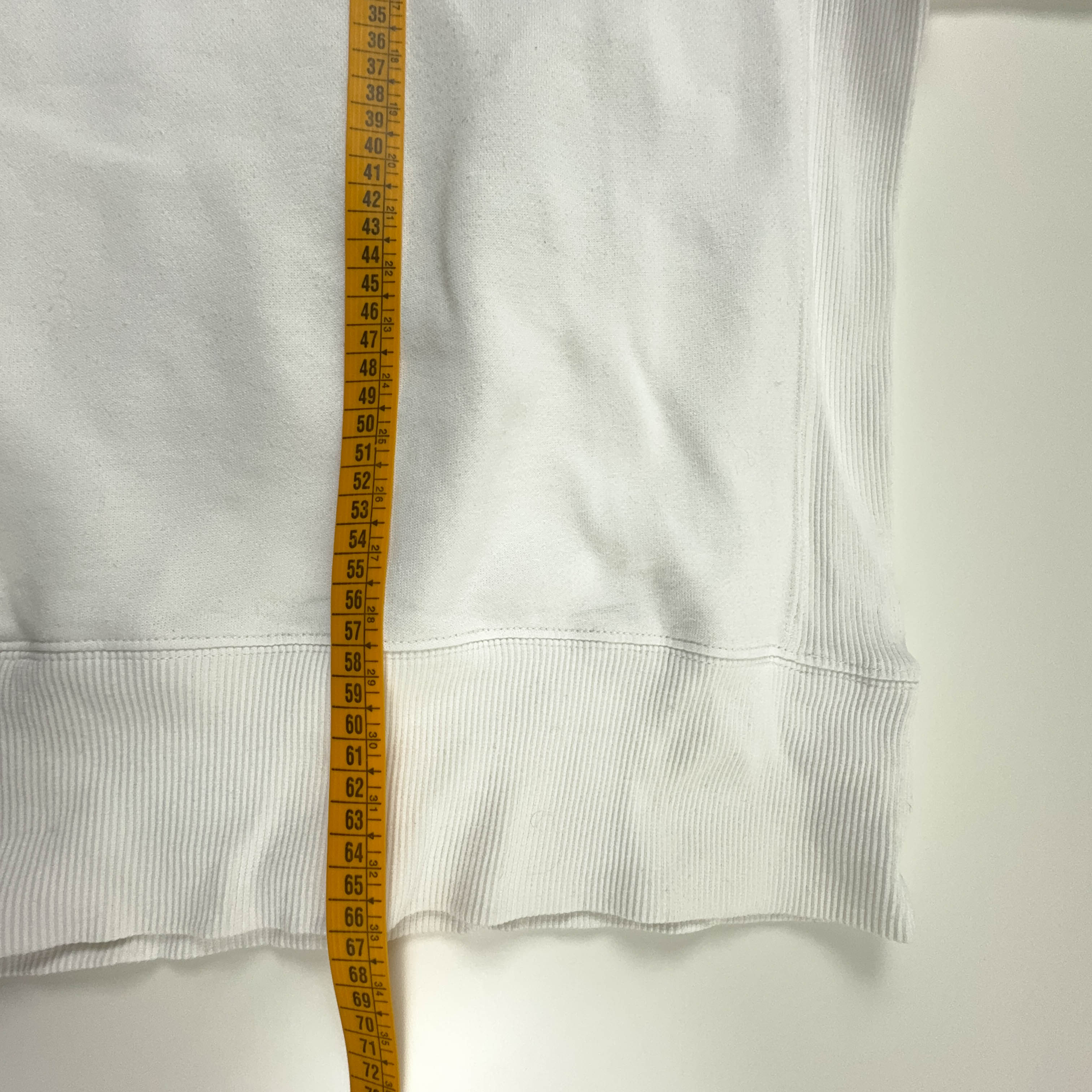 Felpa Tommy Hilfiger bianca a girocollo in cotone anni 2000 - Taglia L uomo