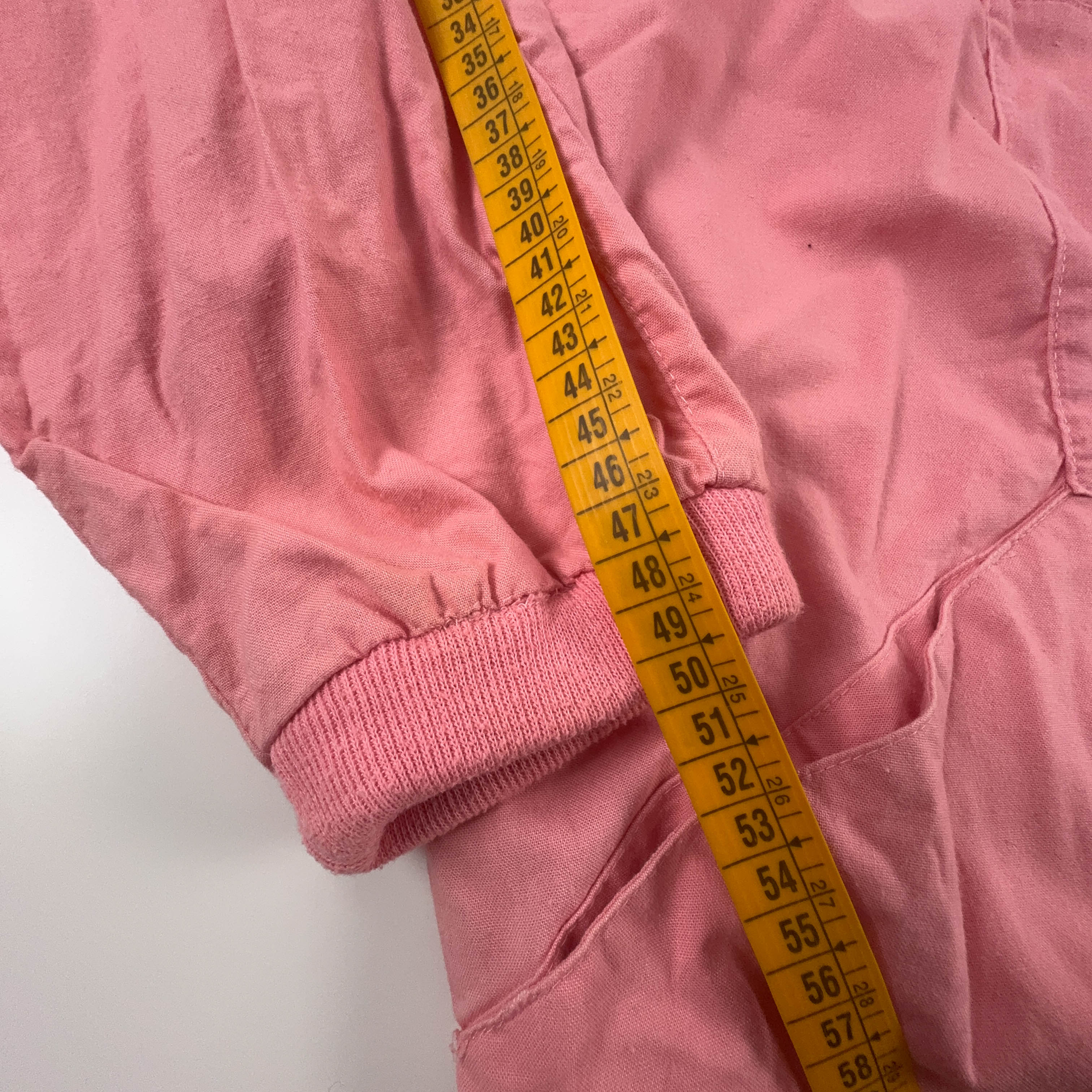 Felpa Adidas Vintage rosa quarter zip in cotone anni 80 - Taglia D7 F180 uomo