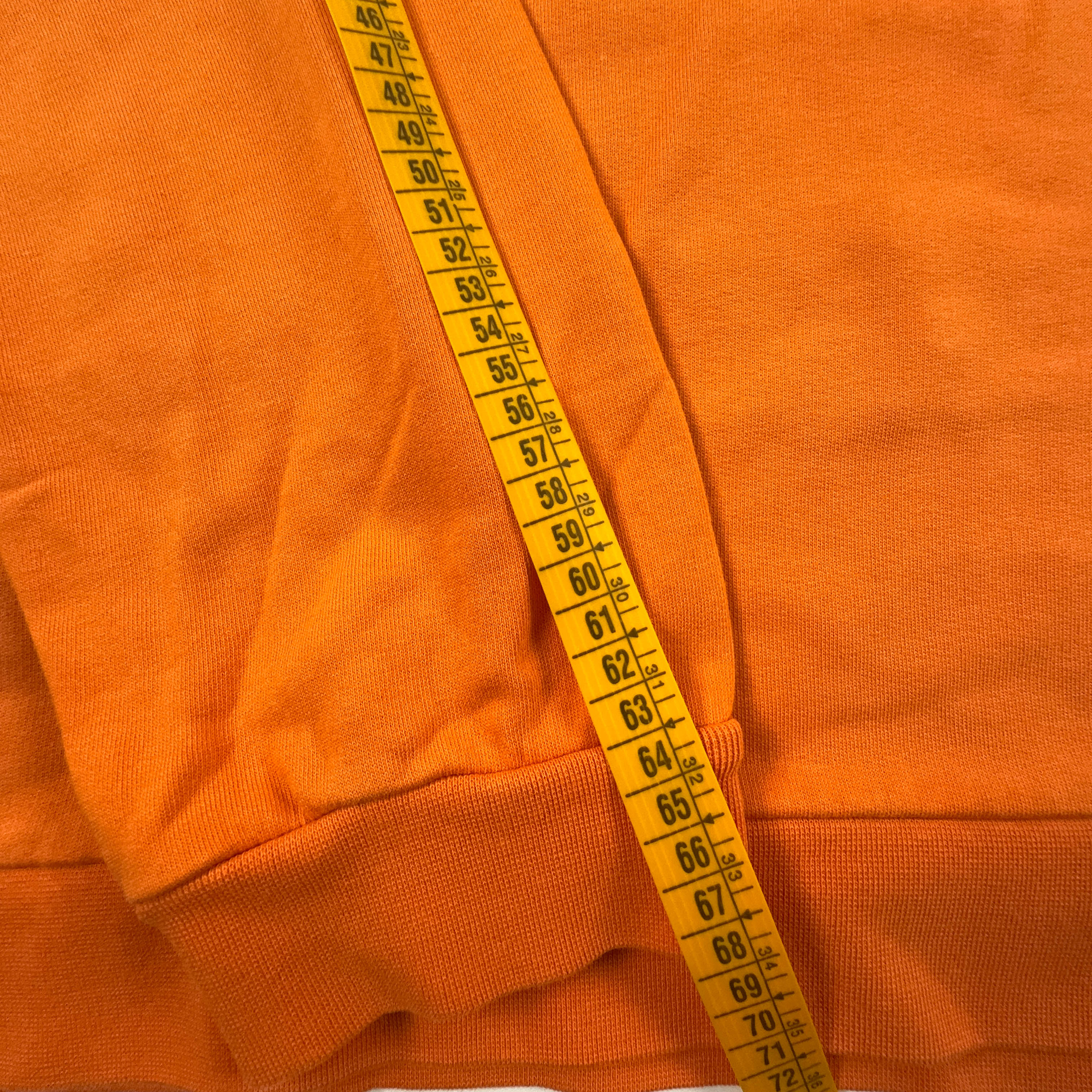 Felpa Adidas Vintage arancione a girocollo in cotone anni 2000 - Taglia L/XL uomo