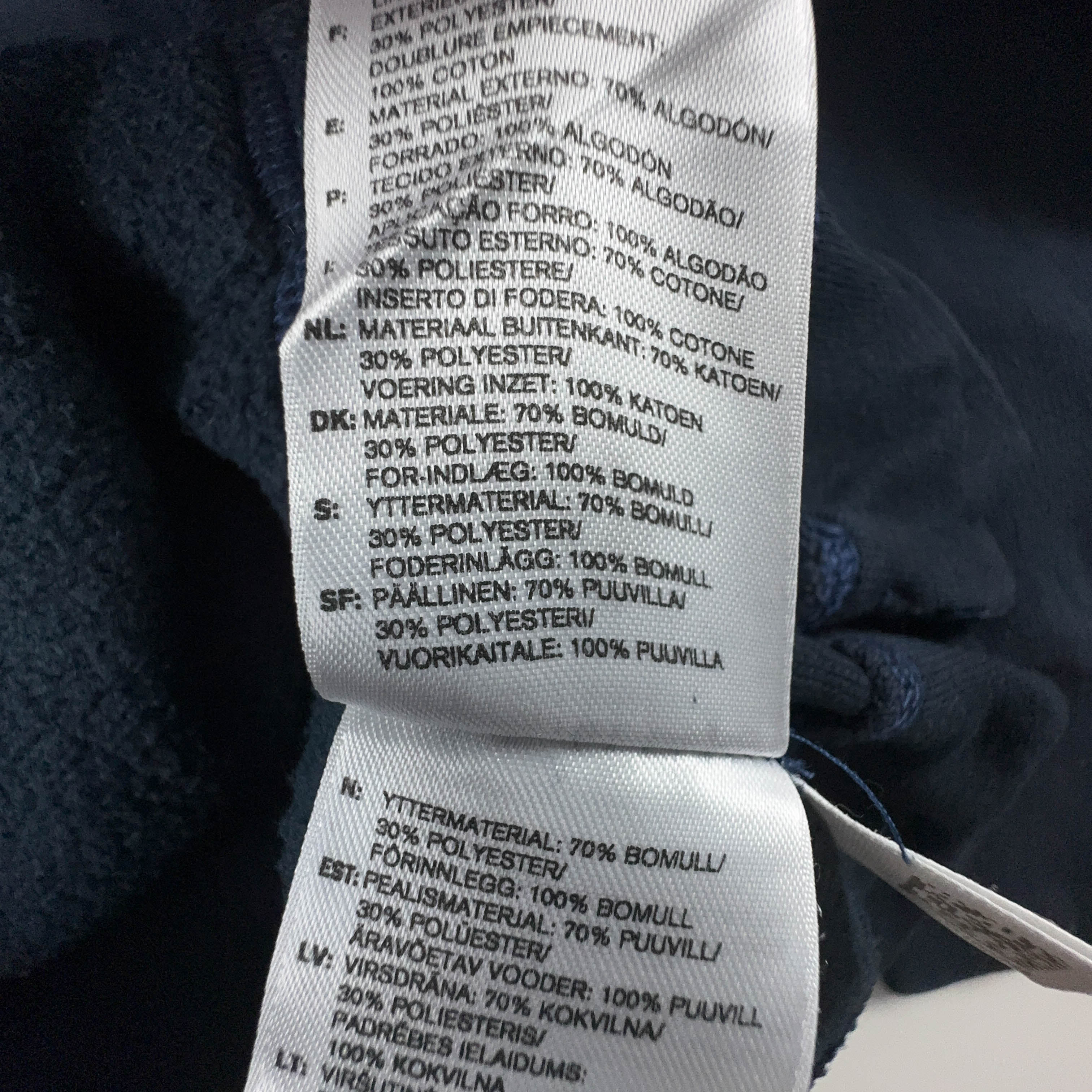 Felpa Adidas Vintage blu scura con cappuccio 70% cotone anni 2000 - Taglia L/XL uomo