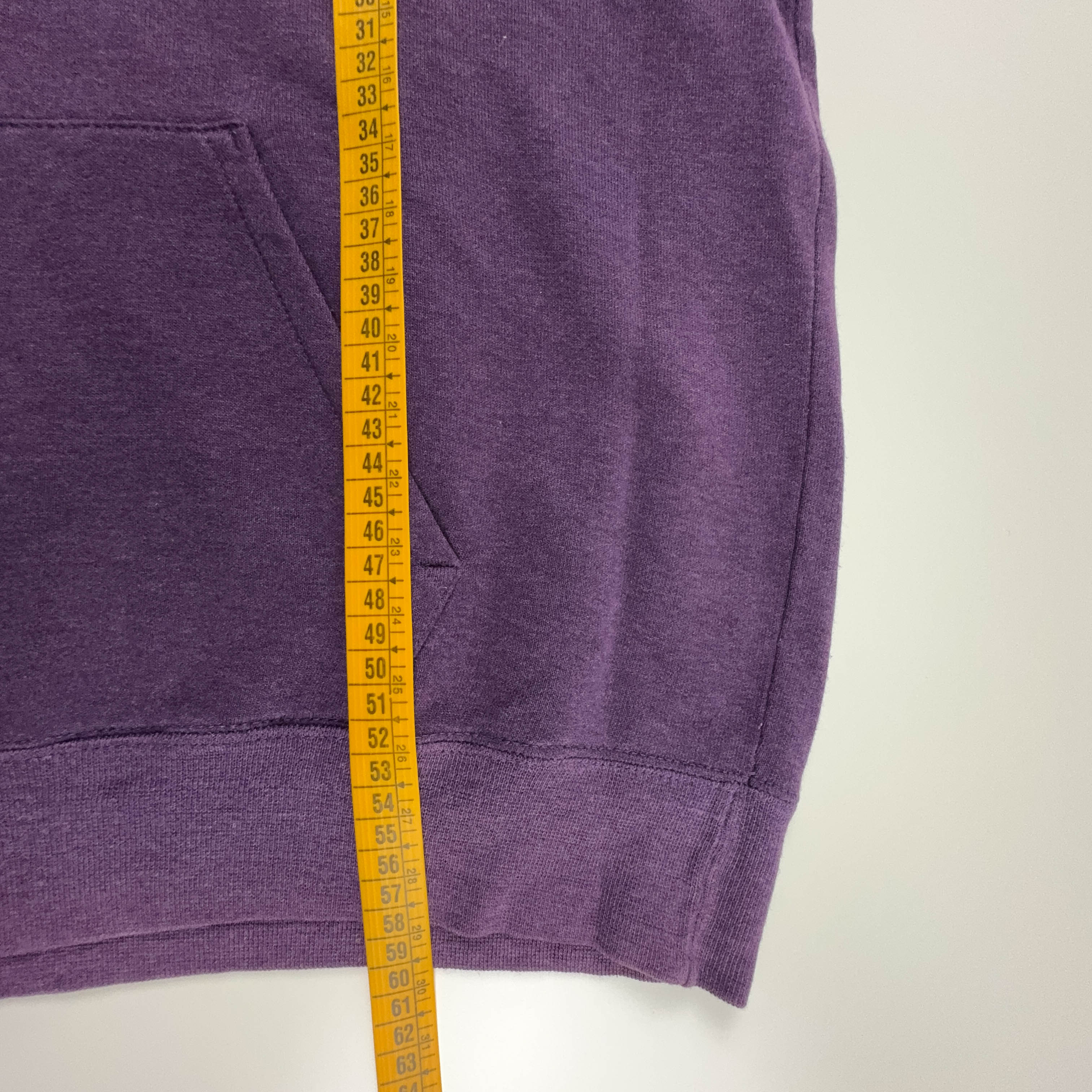 Felpa Champion viola con cappuccio in cotone logo grande stampato anni 2000 - Taglia S uomo