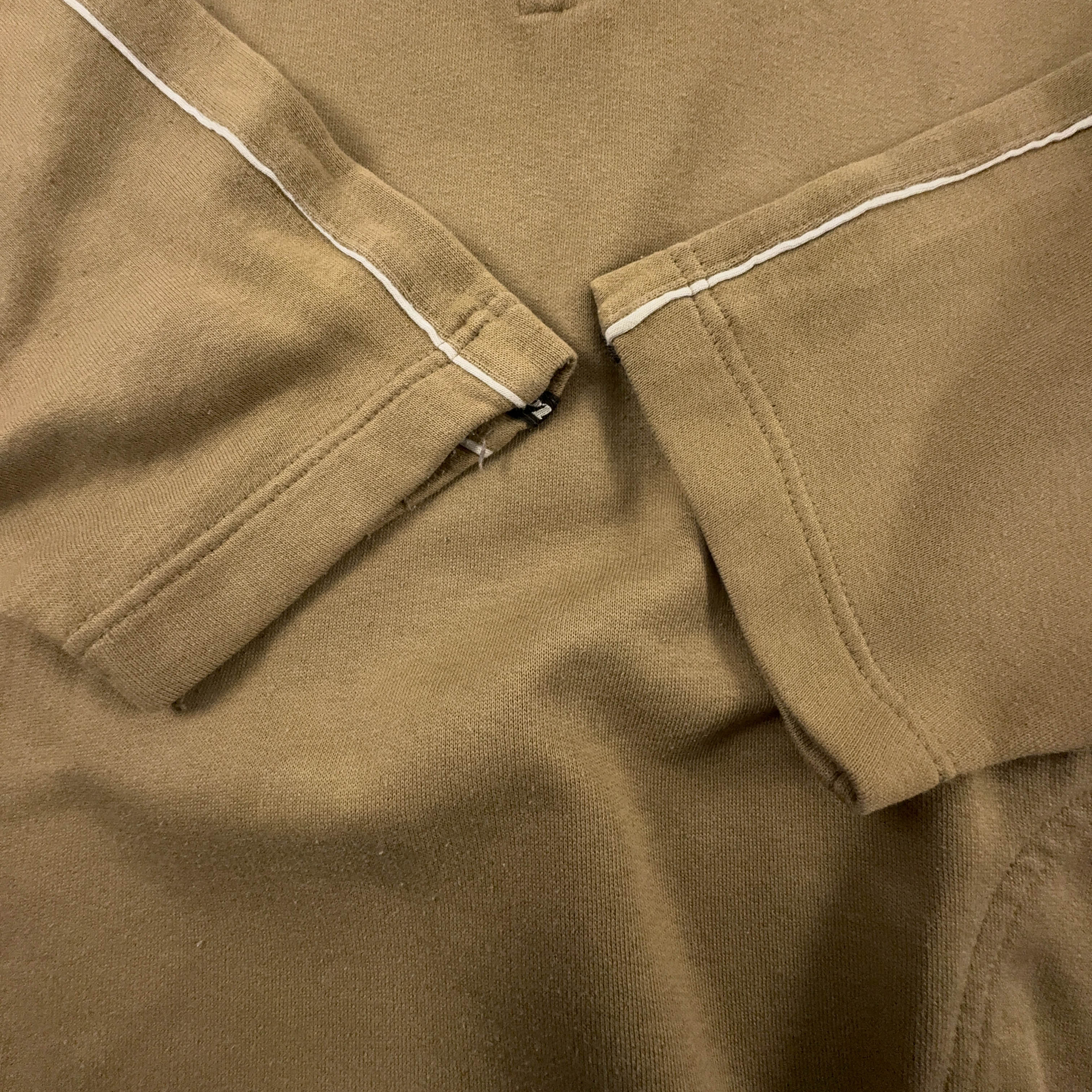 Felpa Lotto Vintage marrone quarter zip anni 90 - Taglia 50 uomo