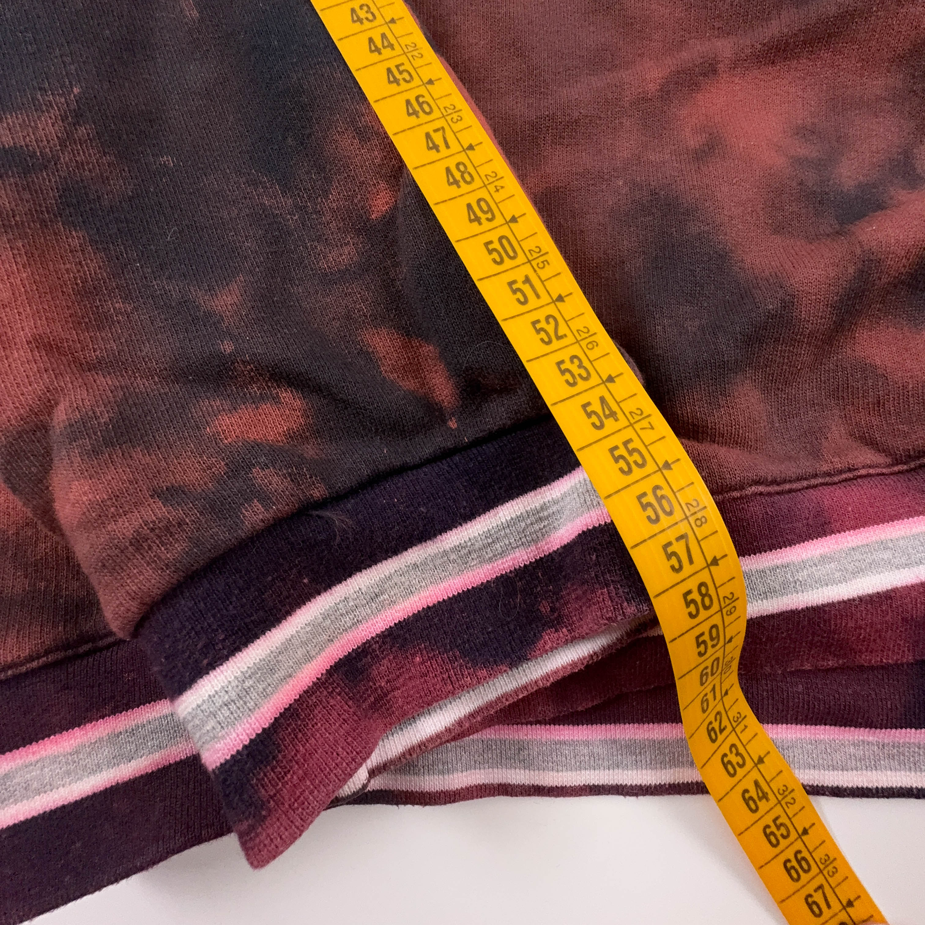 Felpa Everlast Tie Dye Vintage con scollo a V in cotone - Taglia L uomo