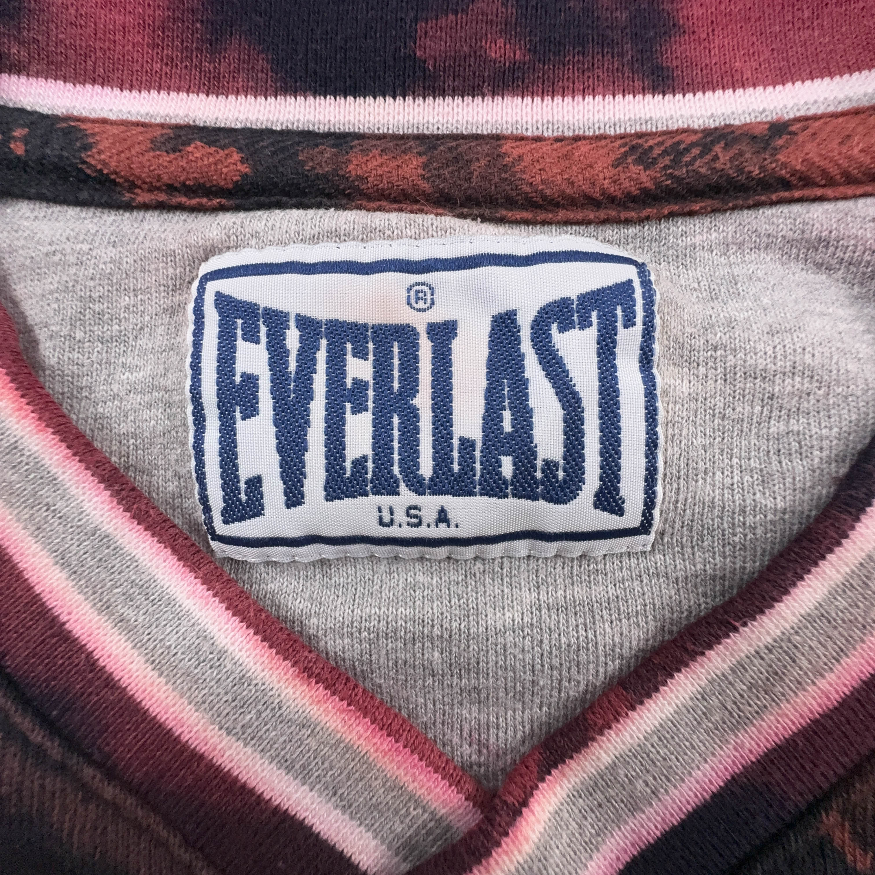 Felpa Everlast Tie Dye Vintage con scollo a V in cotone - Taglia L uomo