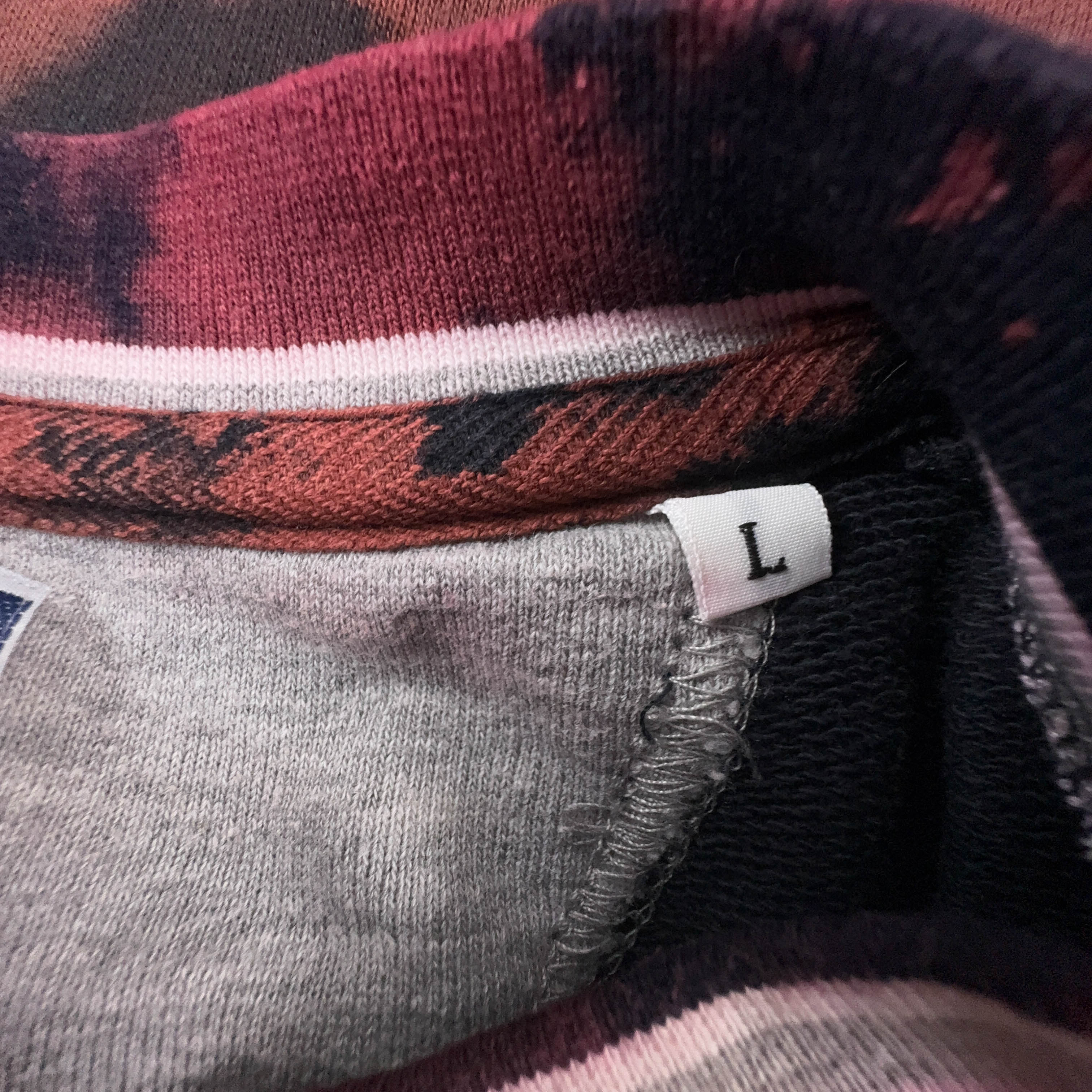 Felpa Everlast Tie Dye Vintage con scollo a V in cotone - Taglia L uomo