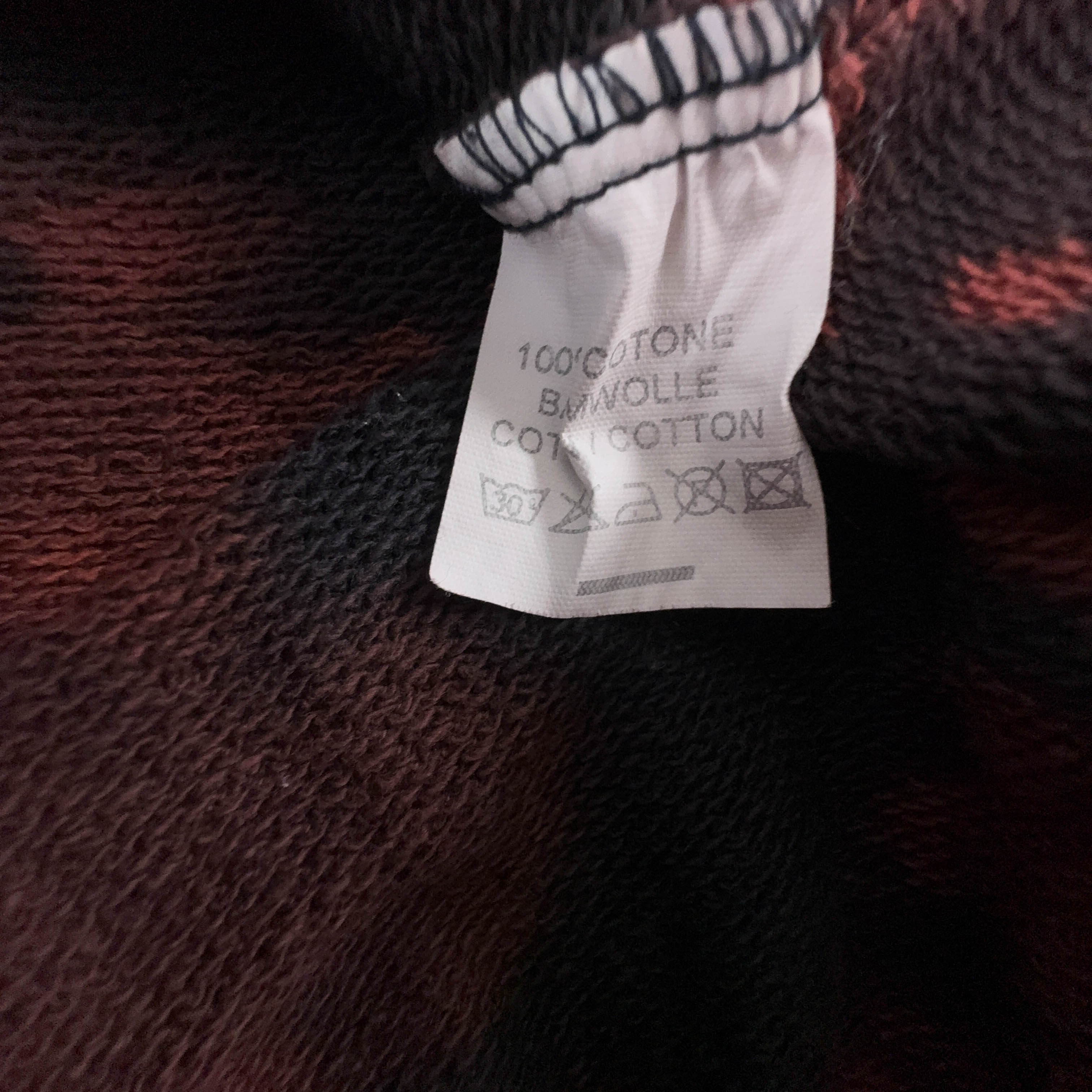 Felpa Everlast Tie Dye Vintage con scollo a V in cotone - Taglia L uomo