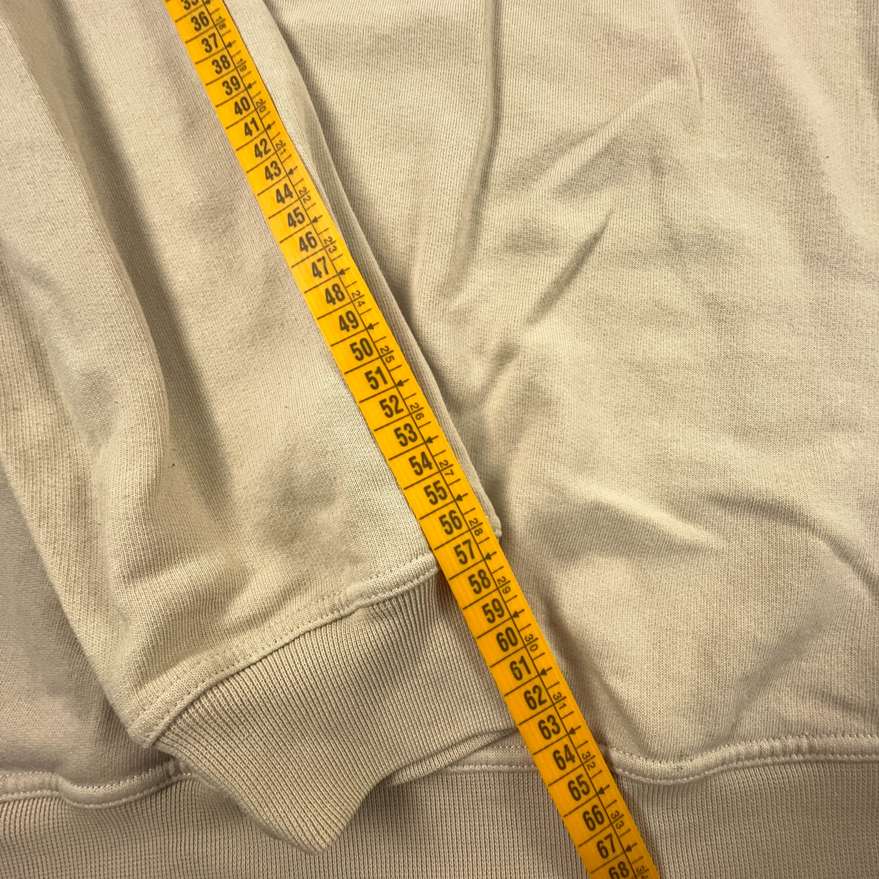 Felpa Londsdale Vintage beige a girocollo logo grande ricamato anni 2000 - Taglia XL uomo