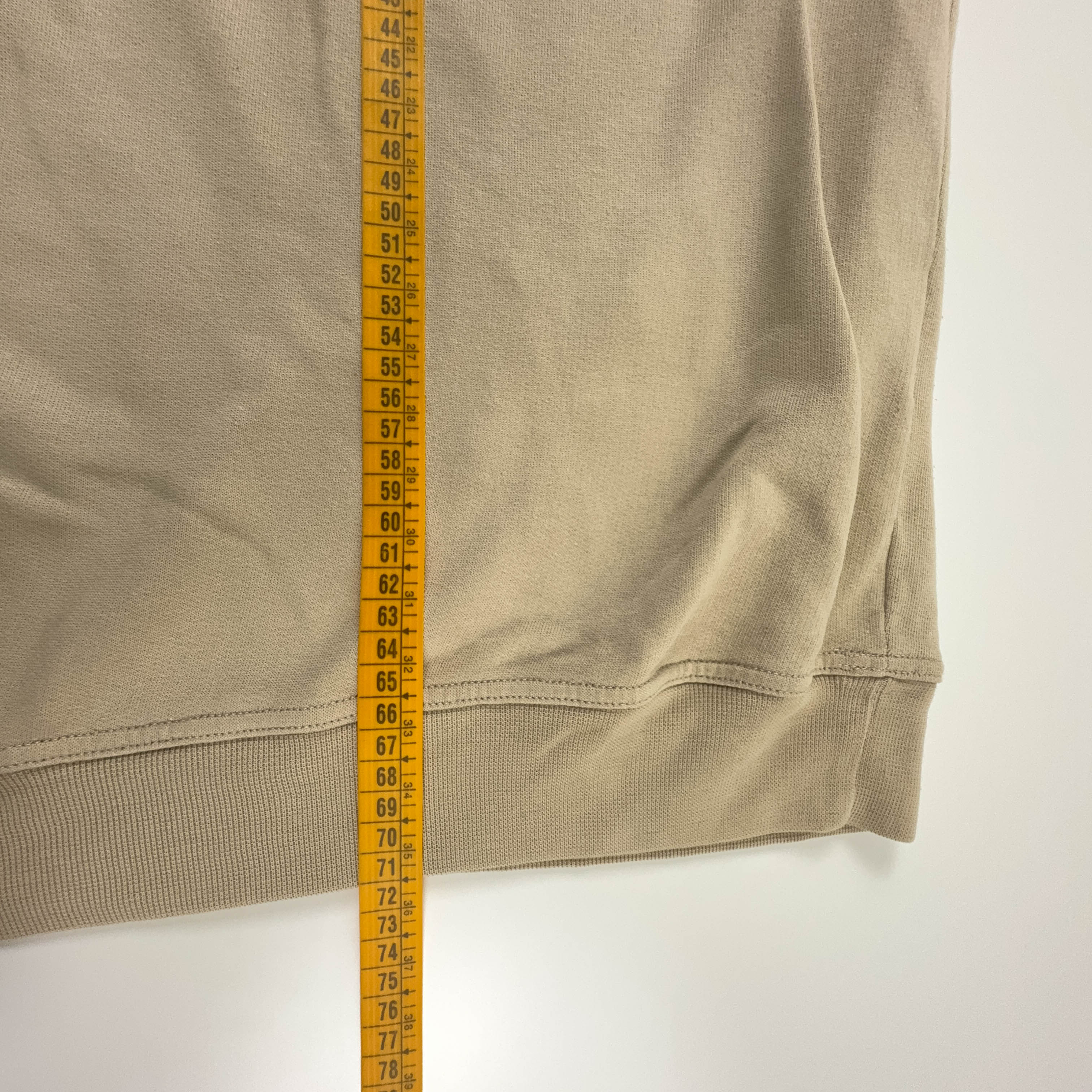 Felpa Londsdale Vintage beige a girocollo logo grande ricamato anni 2000 - Taglia XL uomo