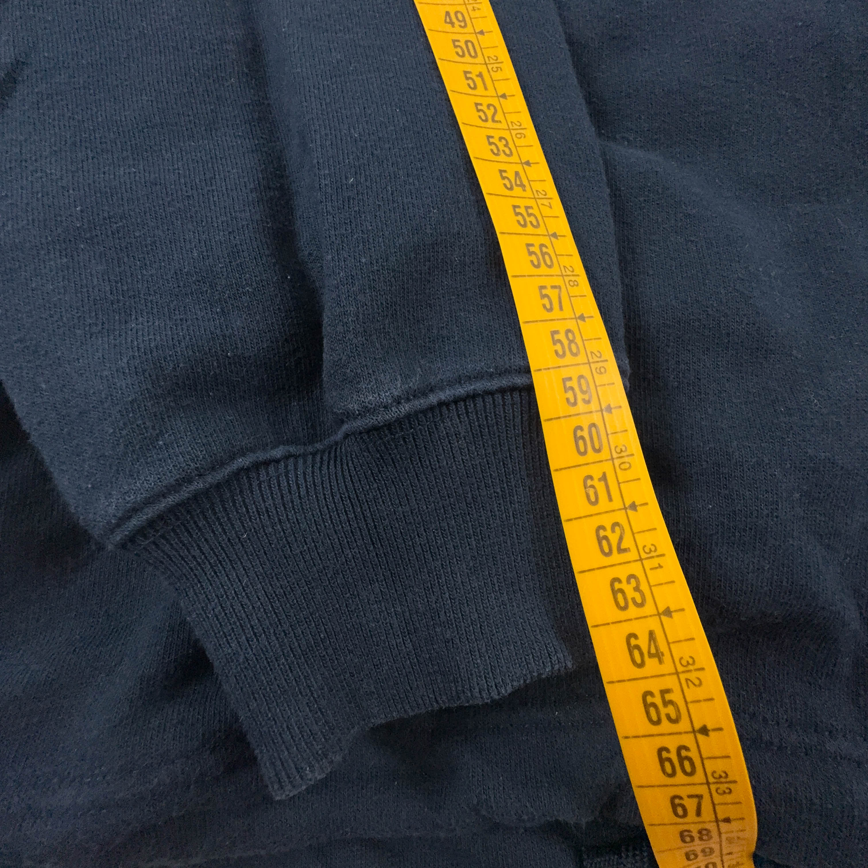 Felpa Nike Vintage blu scura con zip 78% cotone anni 2000 - Taglia M 178 uomo