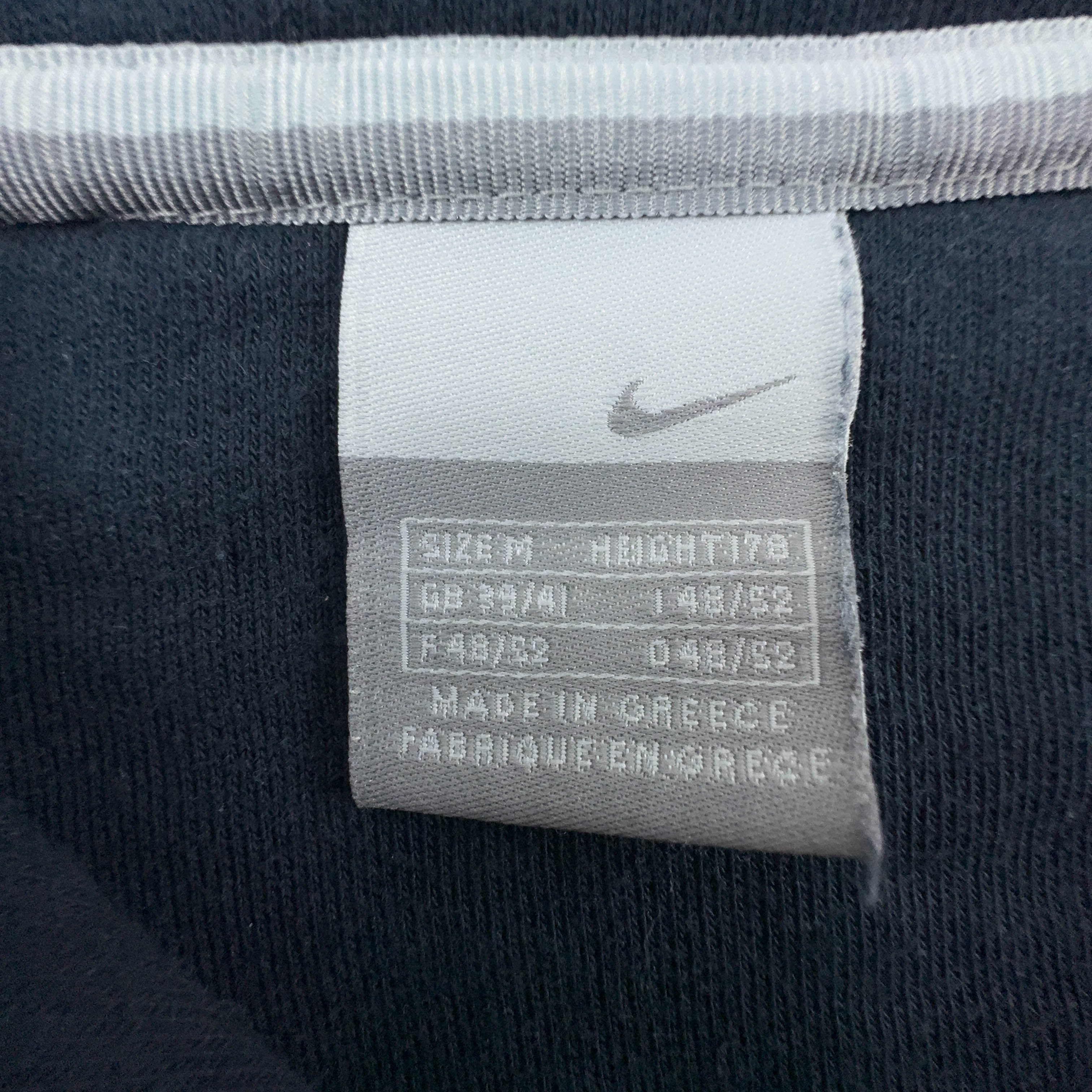 Felpa Nike Vintage blu scura con zip 78% cotone anni 2000 - Taglia M 178 uomo