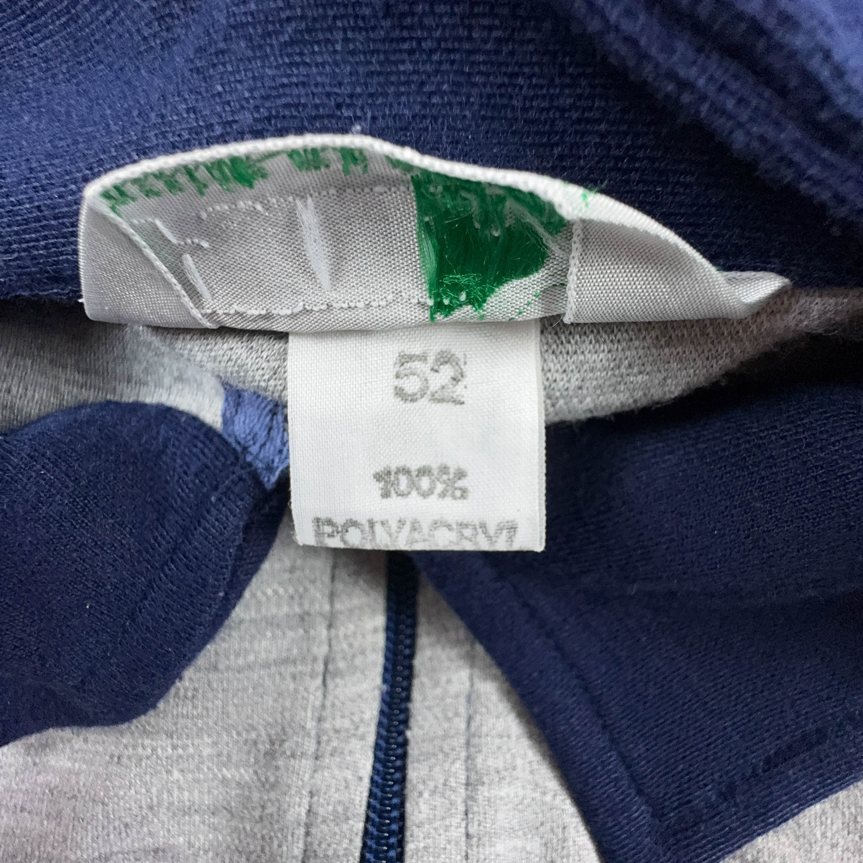 Felpa Puma Vintage grigio e blu con zip anni 80 - Taglia 52 uomo