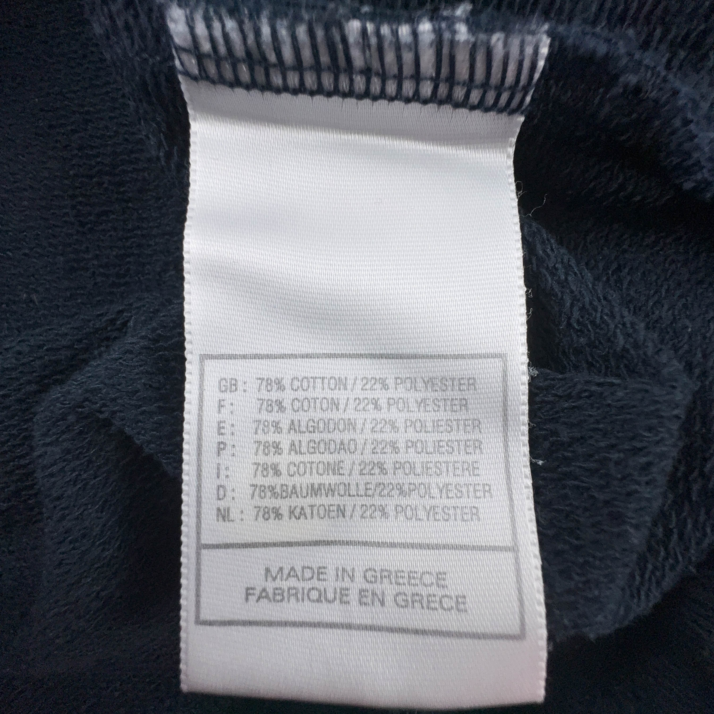 Felpa Nike Vintage blu scura con zip 78% cotone anni 2000 - Taglia M 178 uomo