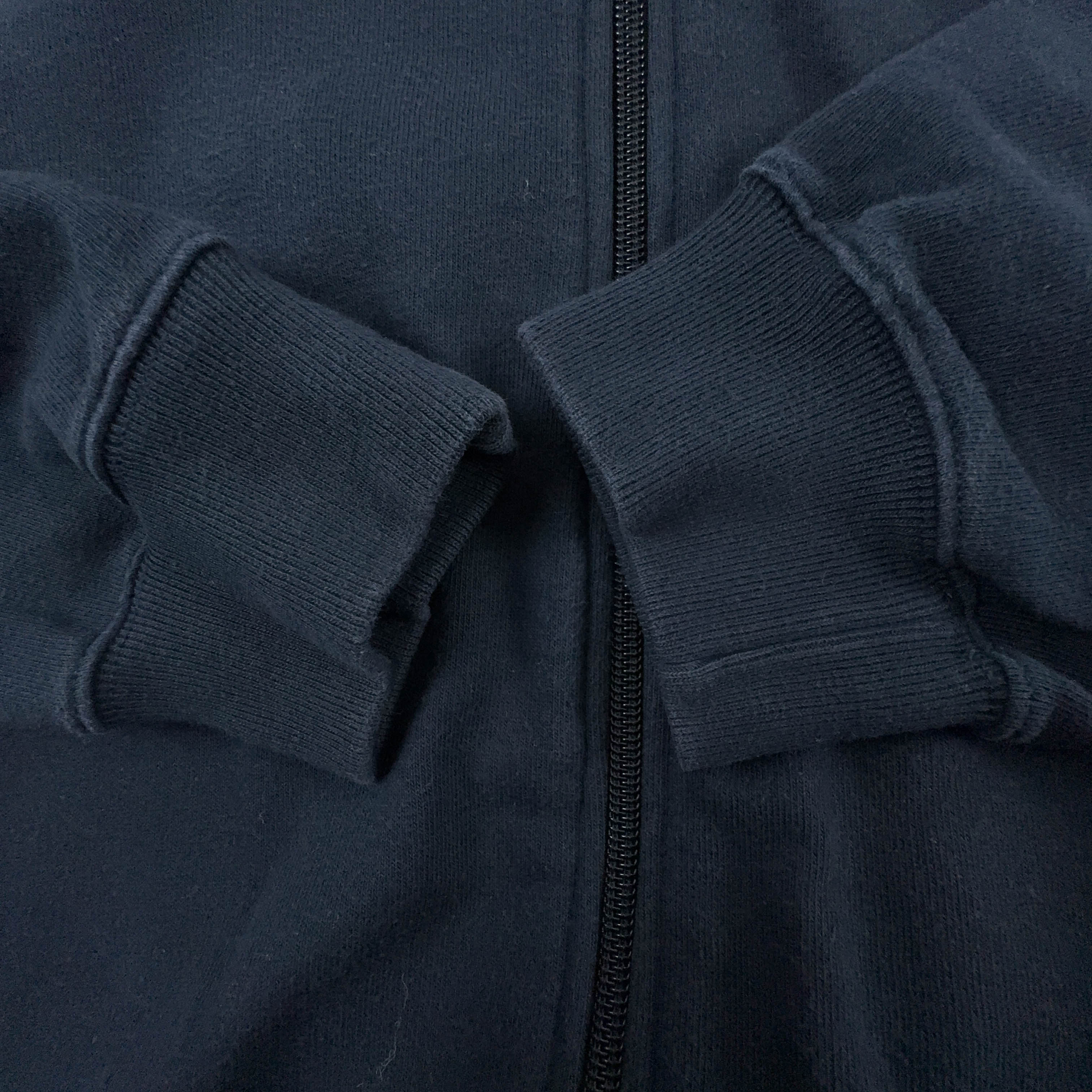 Felpa Nike Vintage blu scura con zip 78% cotone anni 2000 - Taglia M 178 uomo