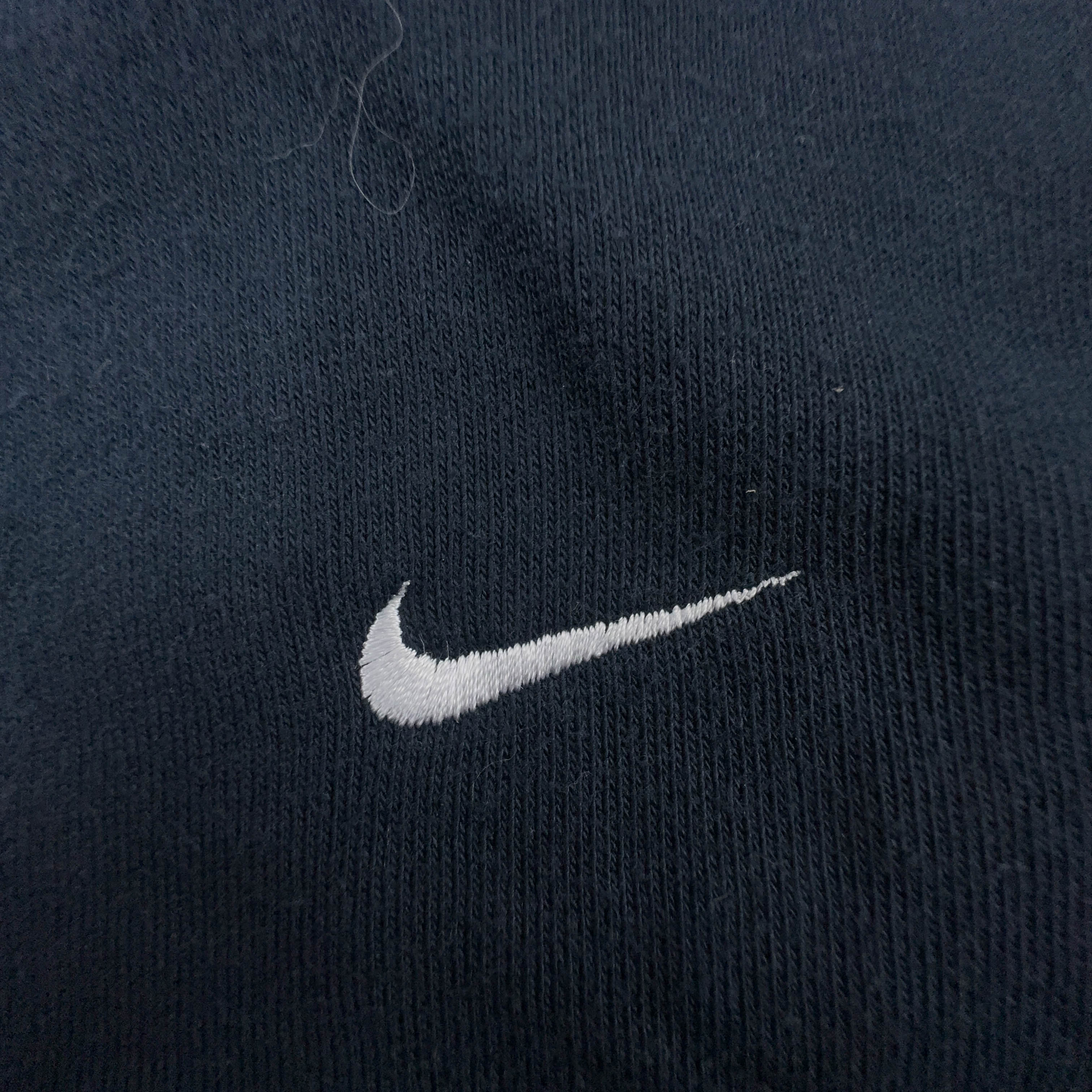 Felpa Nike Vintage blu scura con zip 78% cotone anni 2000 - Taglia M 178 uomo