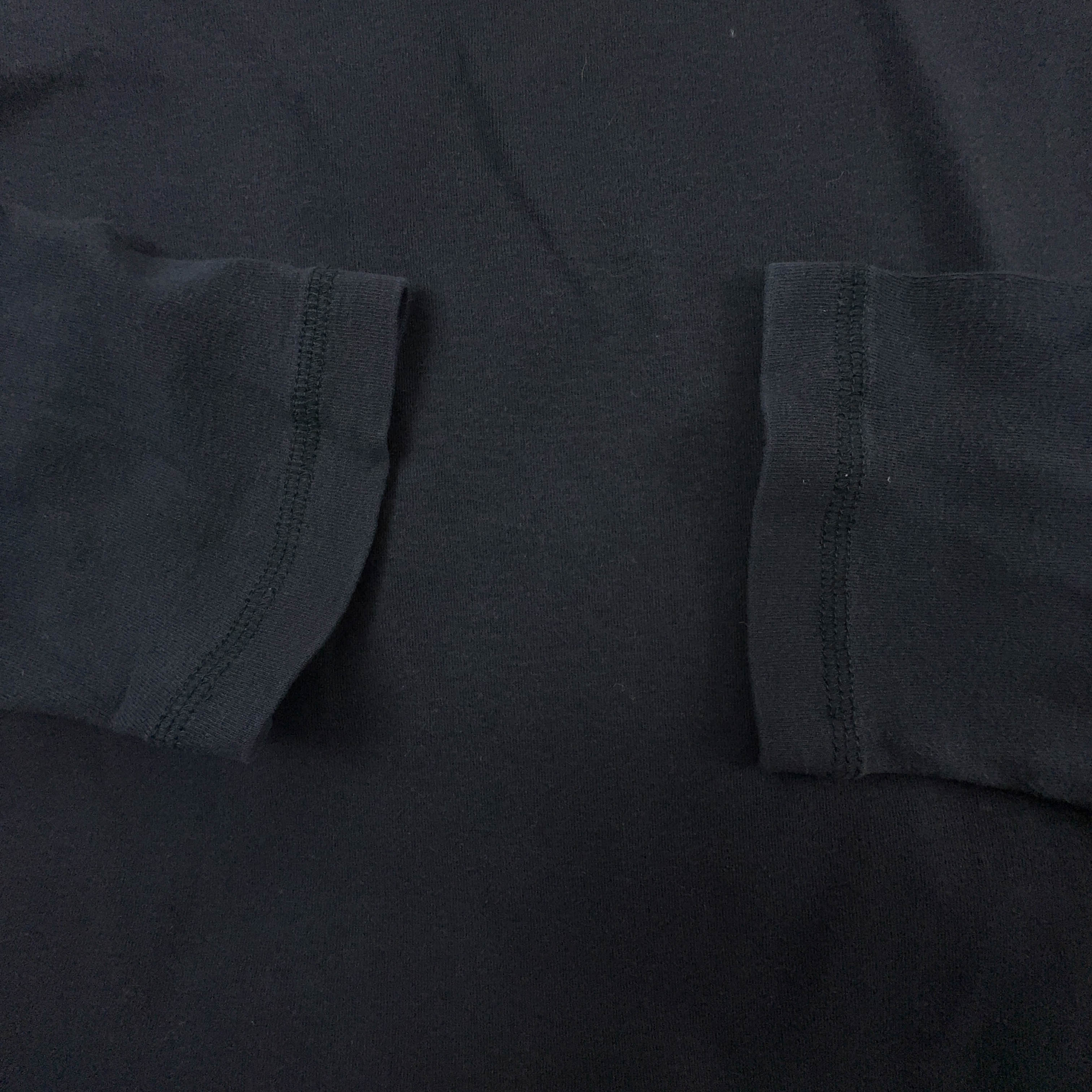 Felpa Nike Vintage leggera nera a girocollo 94% cotone anni 00 - Taglia M/L uomo