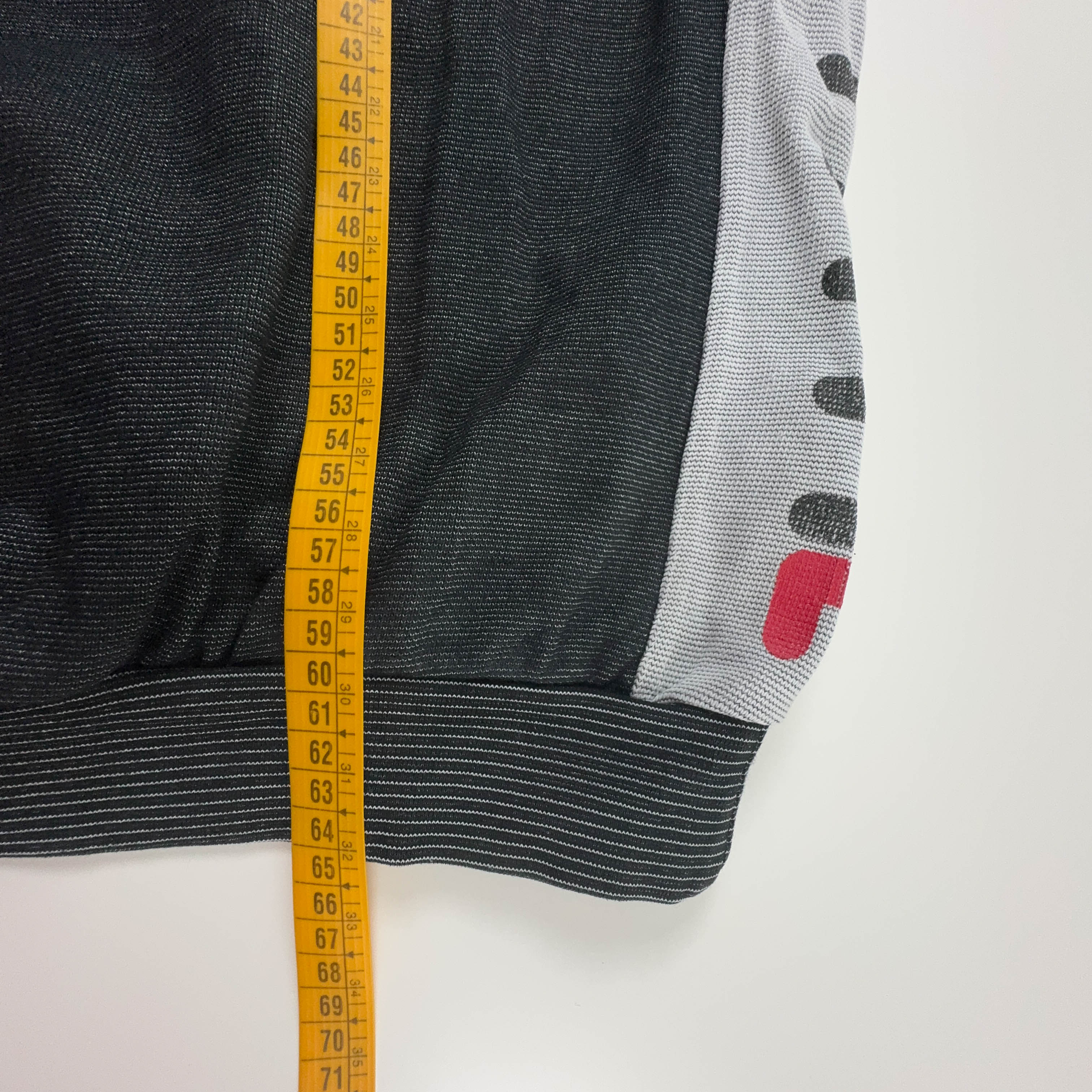 Felpa Fila Vintage grigia scura quarter zip 90% cotone anni 90 - Taglia M uomo