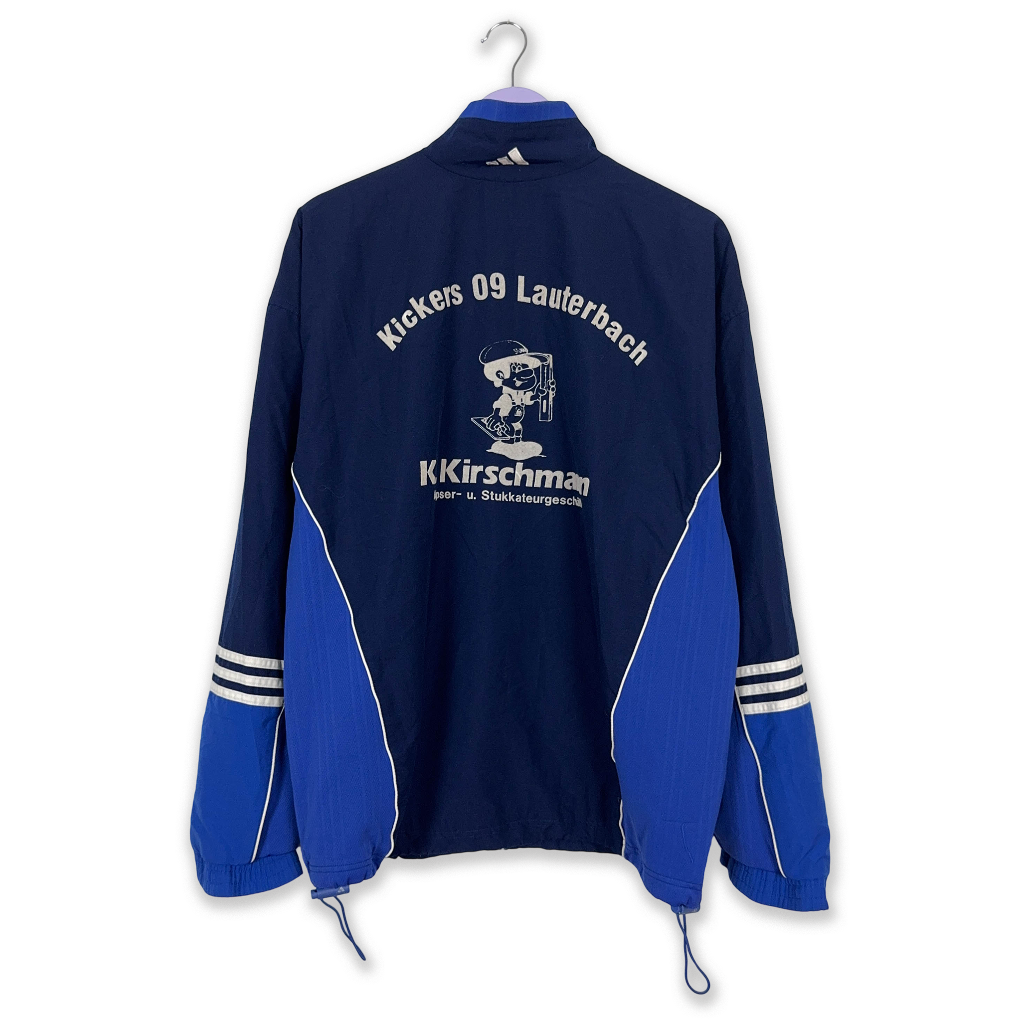 Adidas Vintage Blue Zip Up Windbreaker Jacket 90s - Size D8 F192 Men