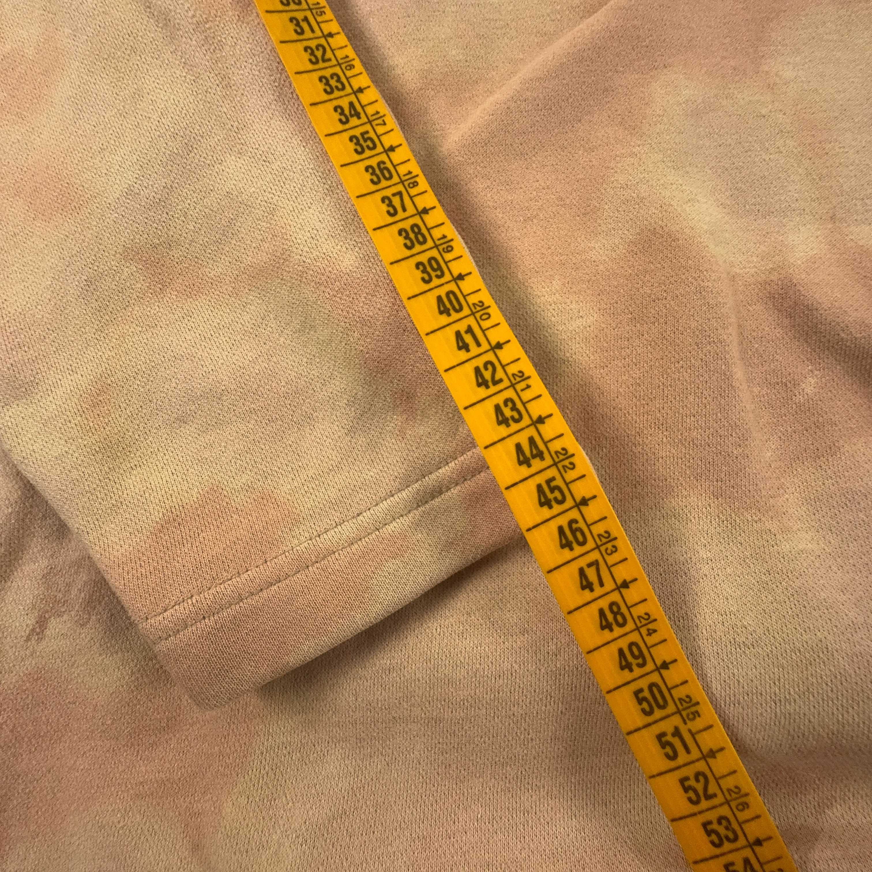 Felpa Nike Tie Dye Vintage arancione quarter zip 80% cotone anni 90 - Taglia S/M uomo