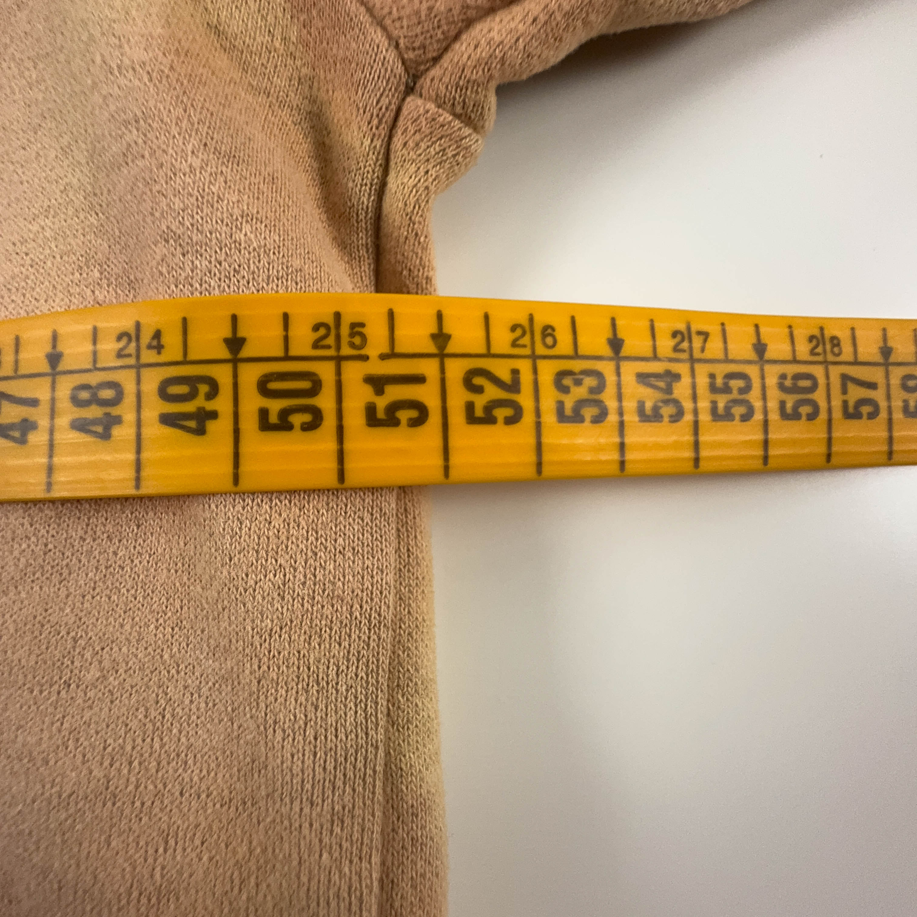 Felpa Nike Tie Dye Vintage arancione quarter zip 80% cotone anni 90 - Taglia S/M uomo